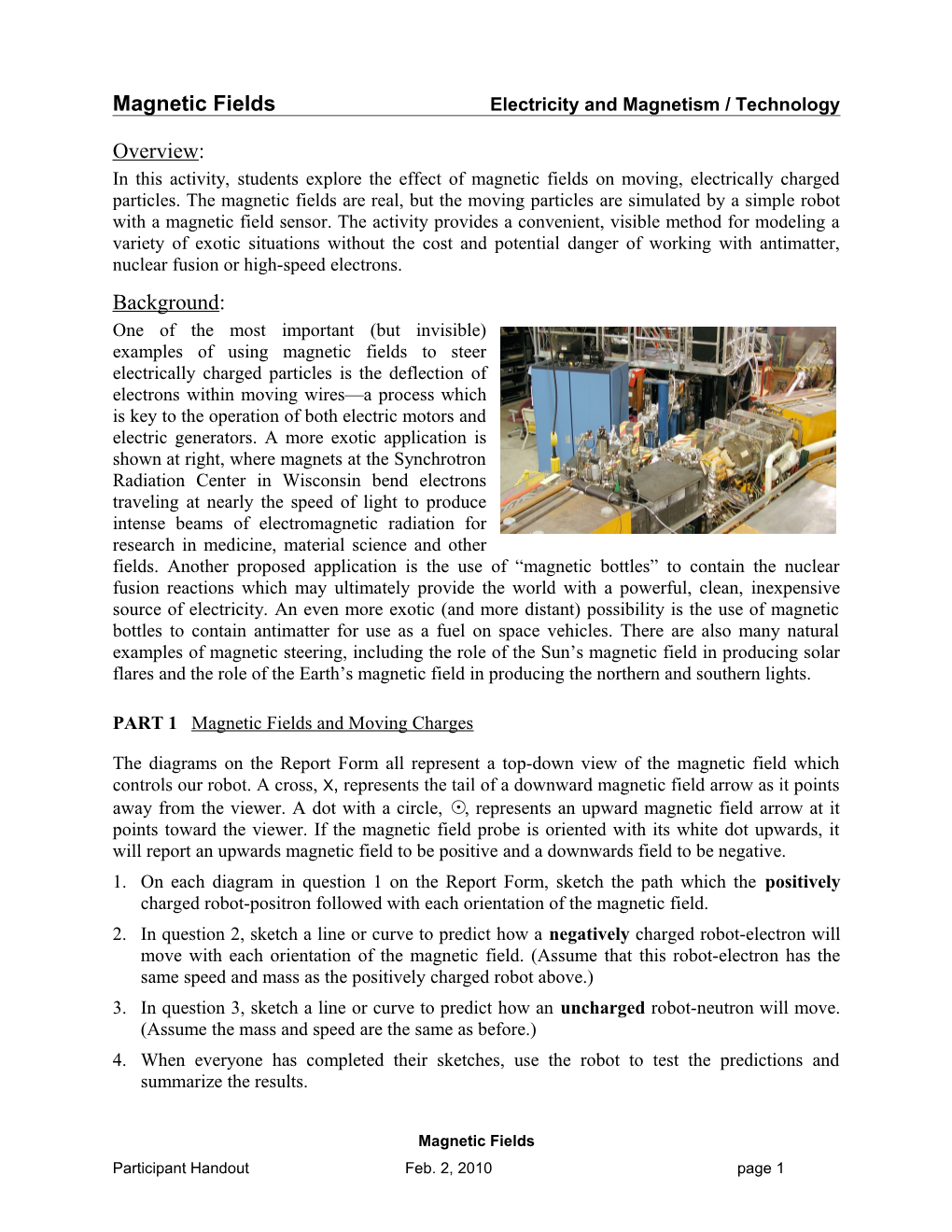 Magnetic Fieldselectricity and Magnetism / Technology