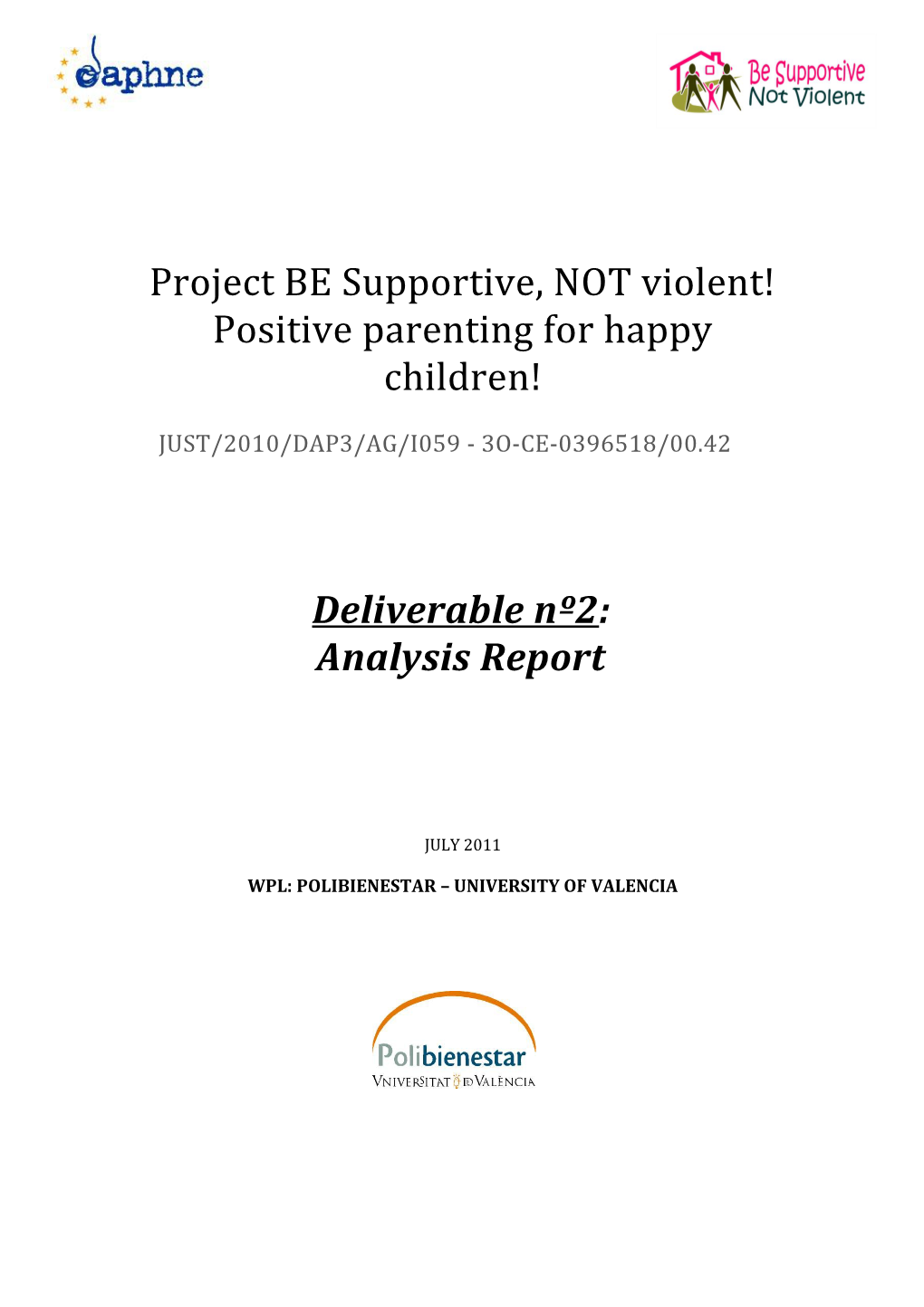 Project BE Supportive, NOT Violent