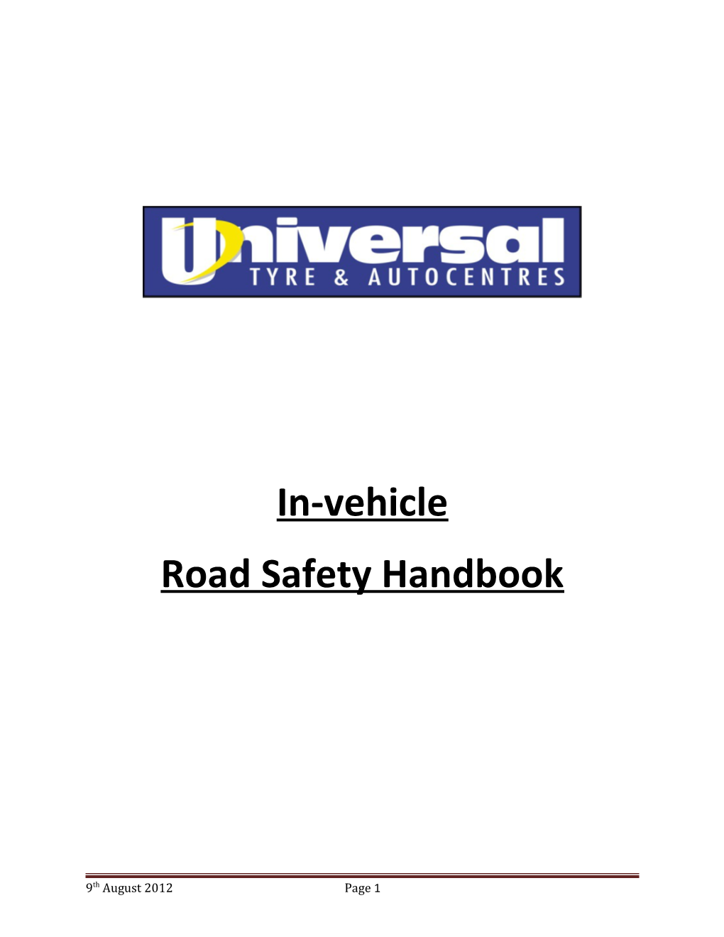 Road Safety Handbook