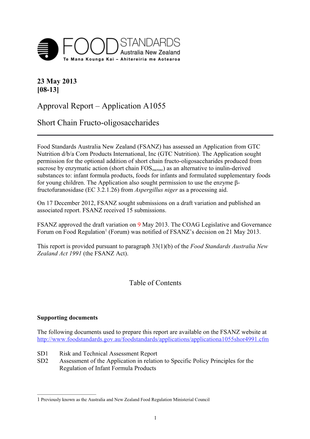 Short Chain Fructo-Oligosaccharides