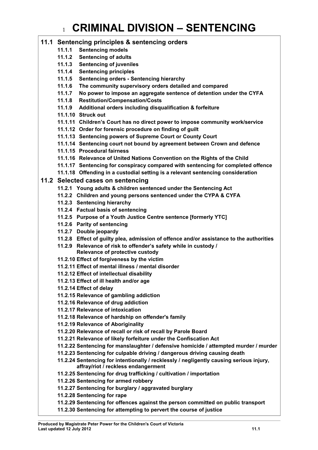 11.Criminal Division Sentencing