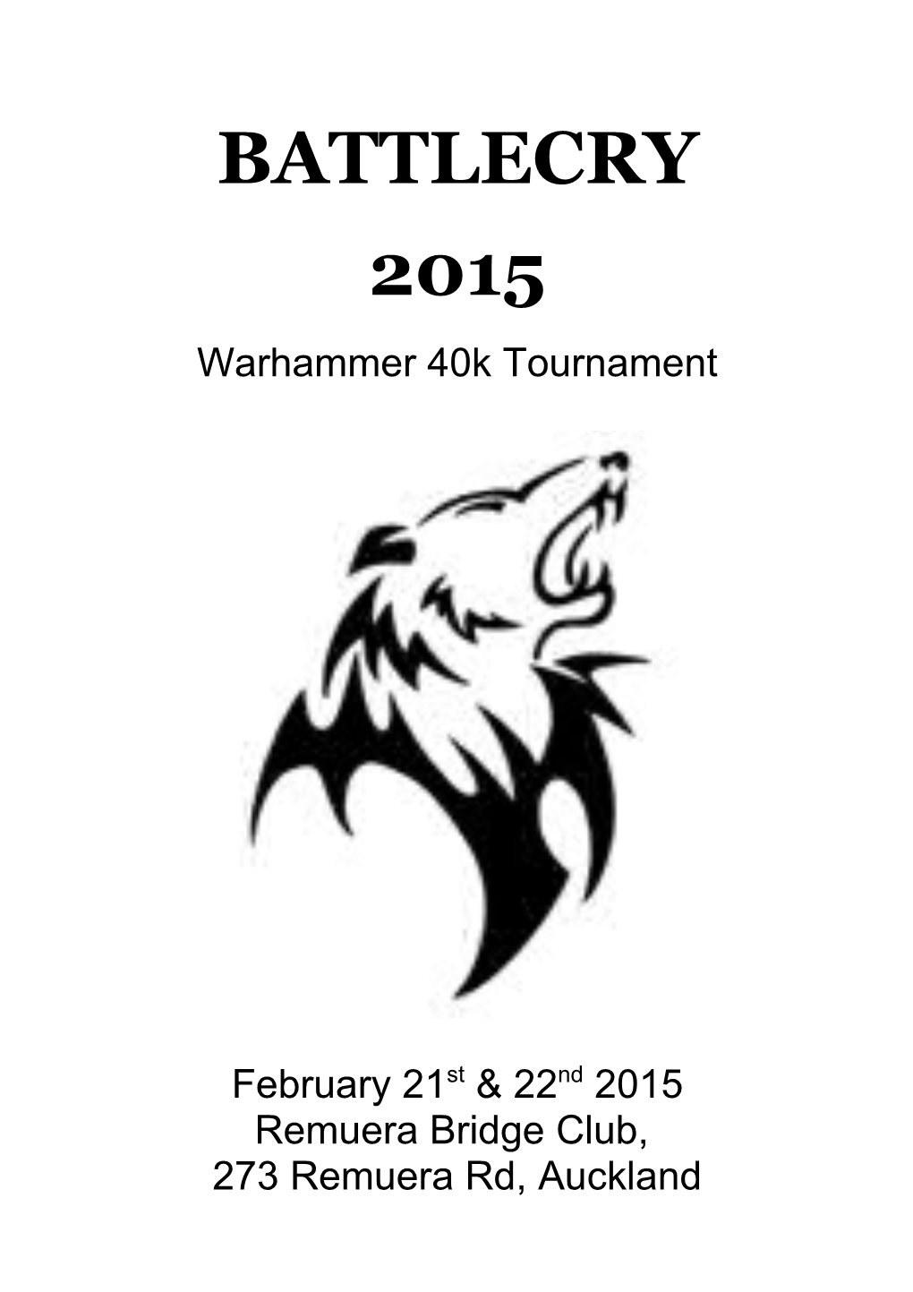 Warhammer 40K Tournament