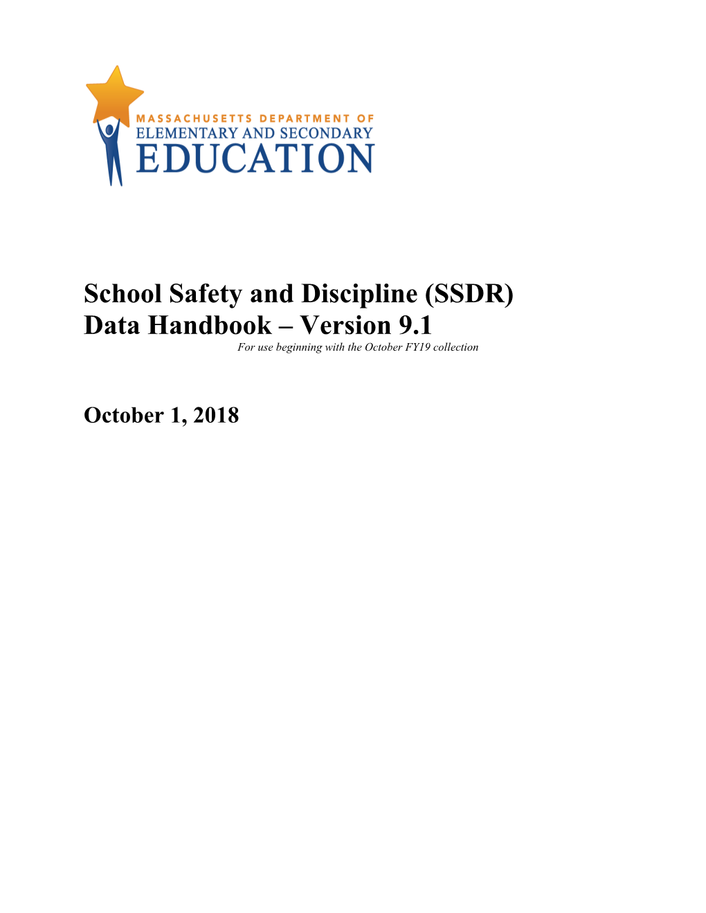 SSDR Data Handbook