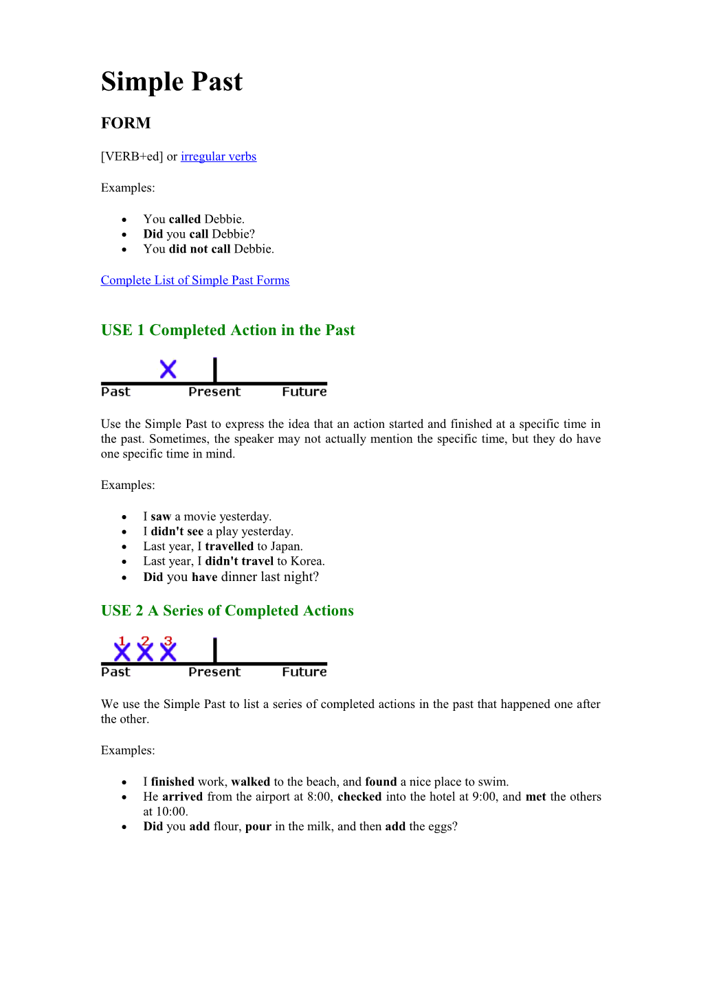 VERB+Ed Or Irregular Verbs