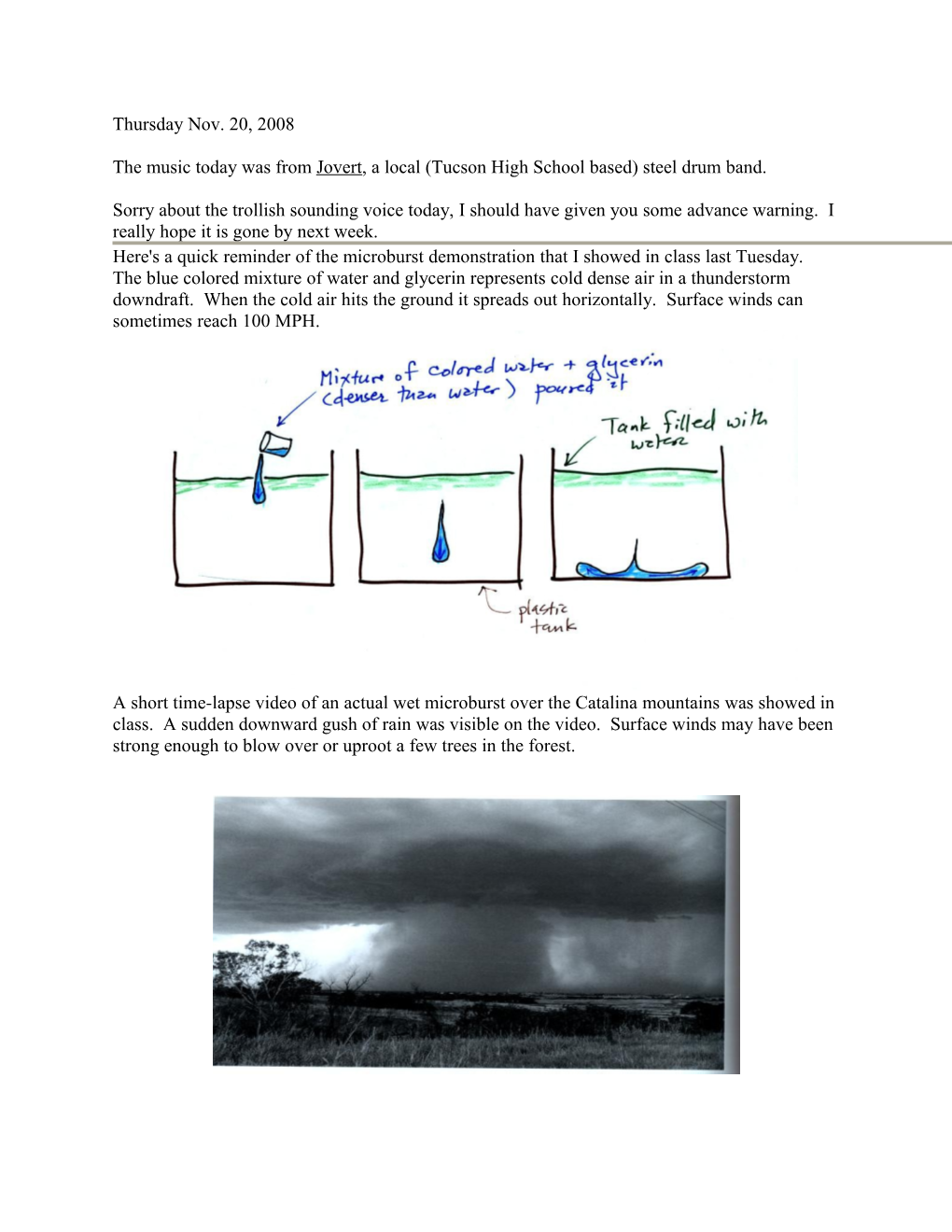 Here's a Quick Review of the 3 Stage Life Cycle of an Ordinary Air Mass Thunderstorm