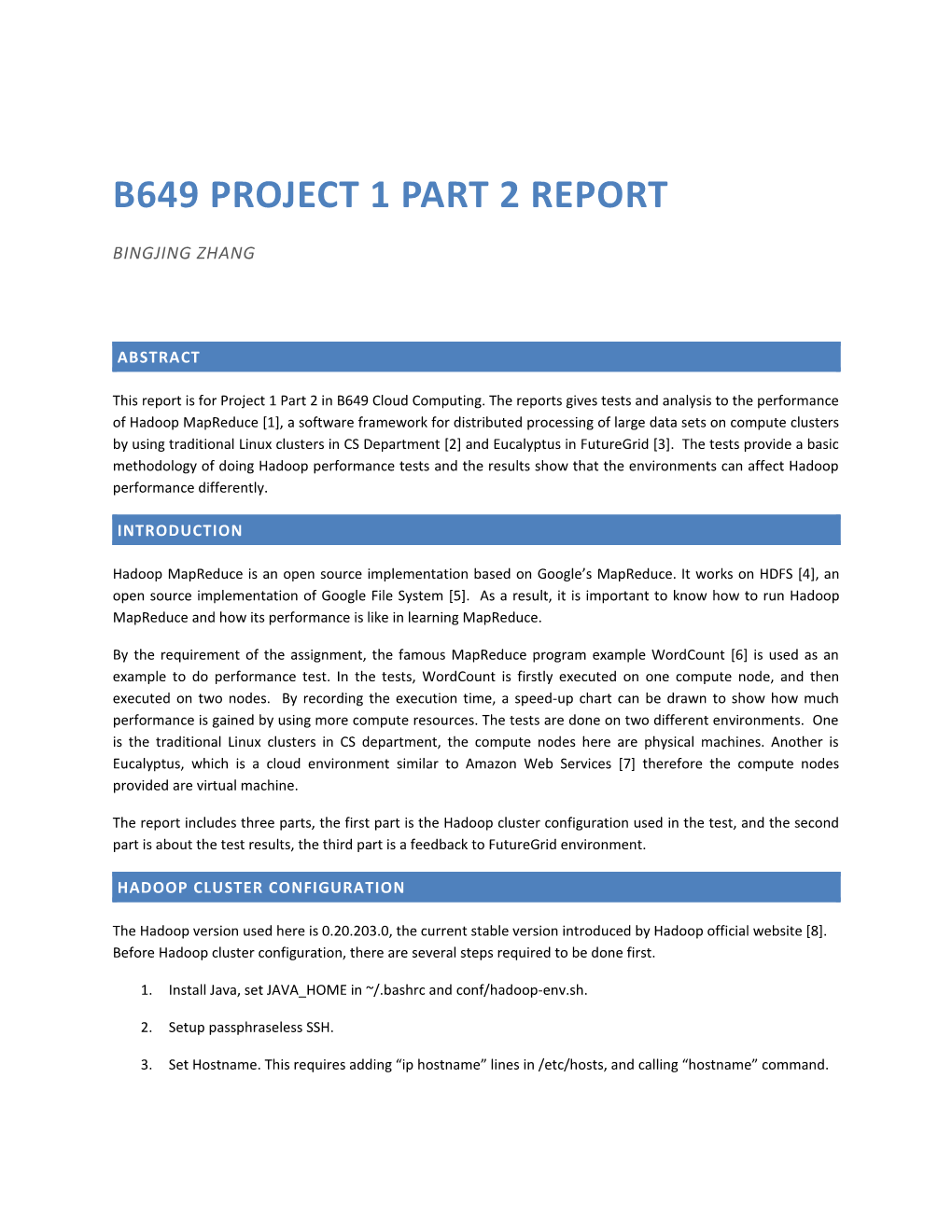B649 Project 1 Part 2 Report