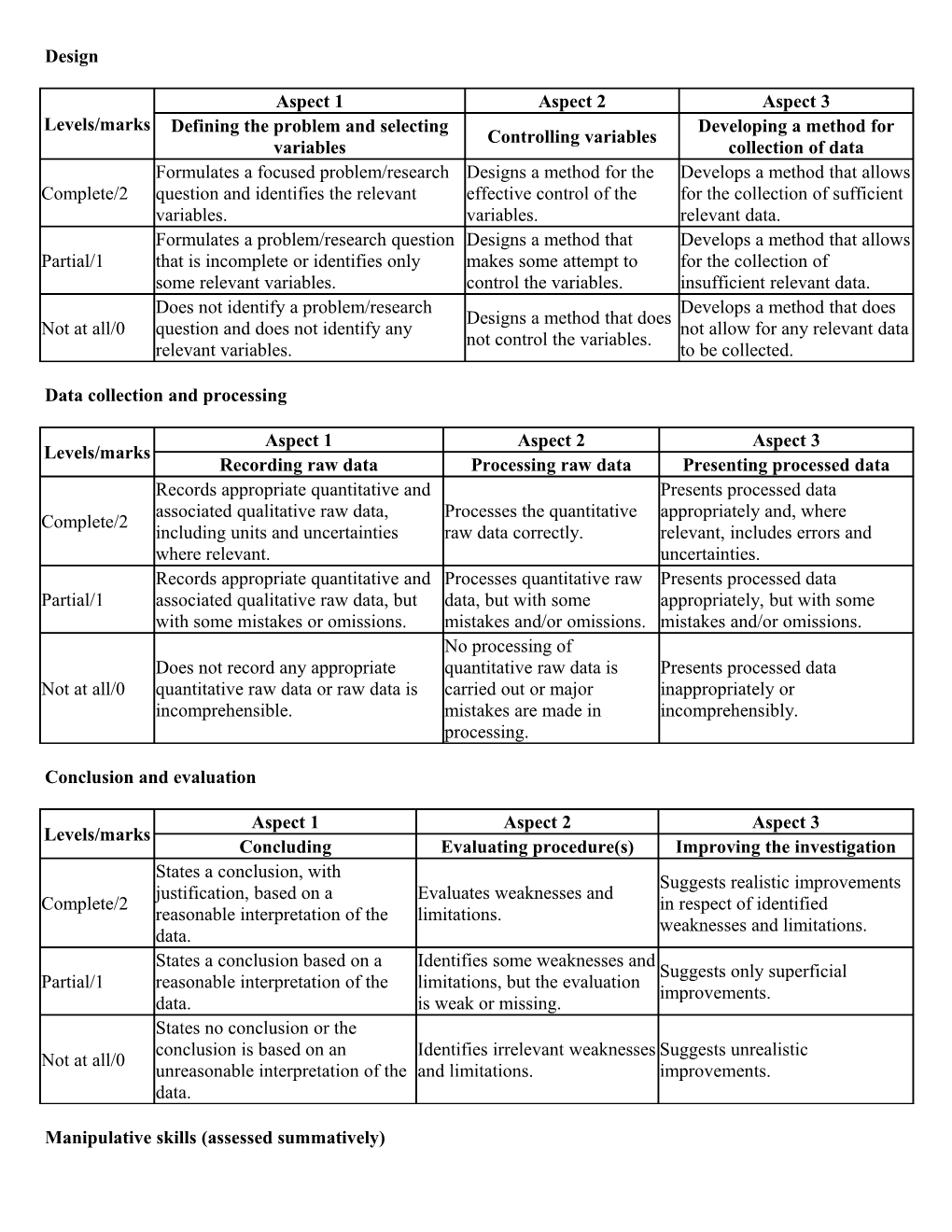 Data Collection and Processing