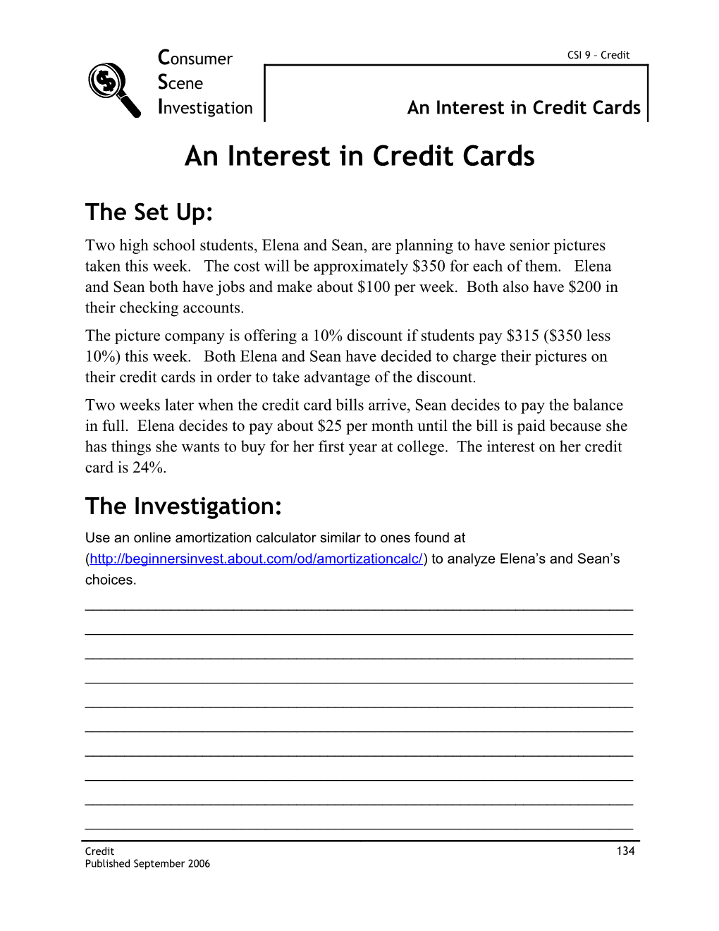 An Interest in Credit Cards