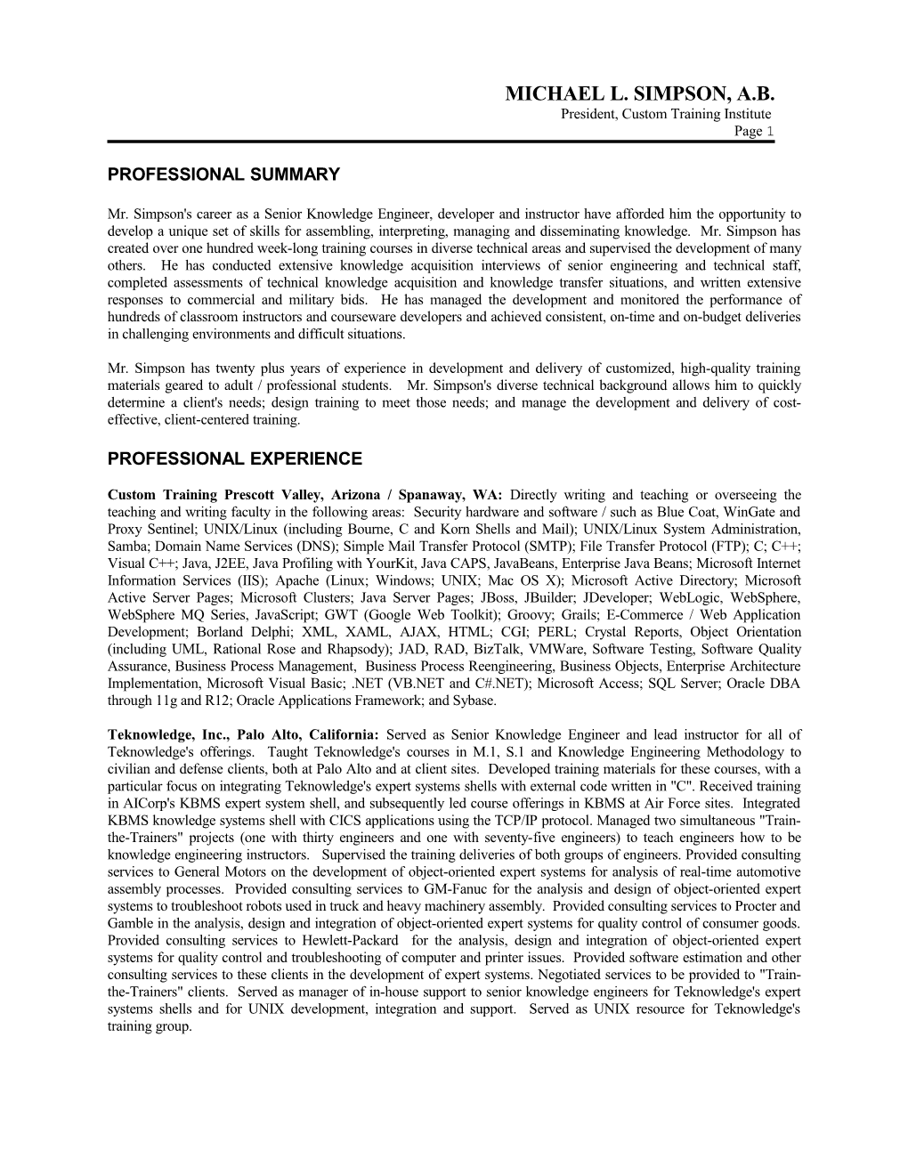 Carson Master Resume Res