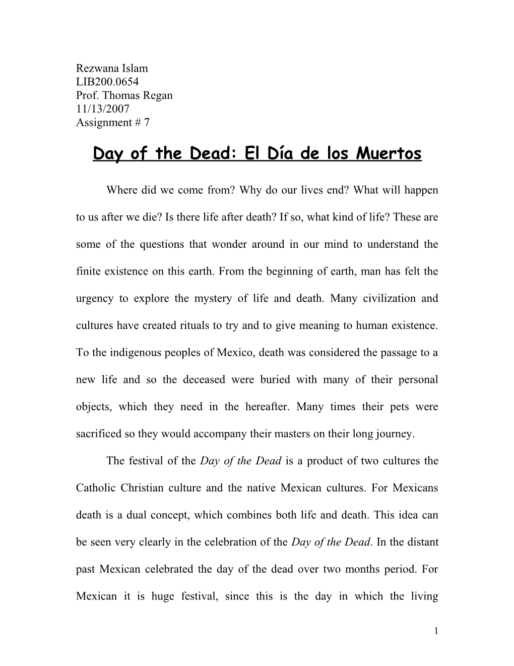 Day of the Dead: El Día De Los Muertos