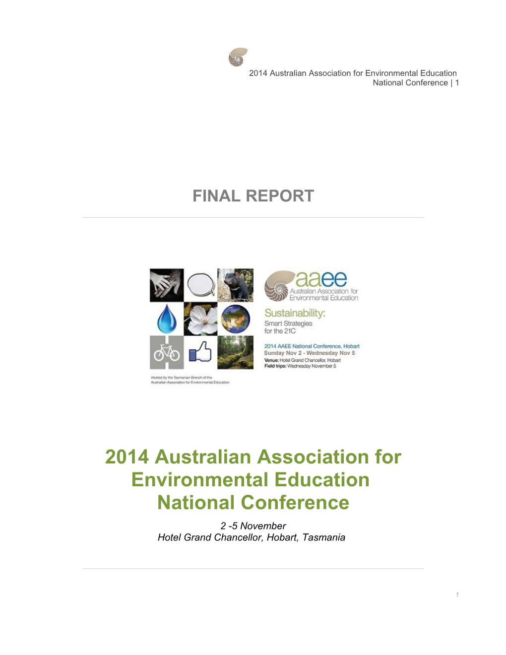 2014 Australian Association for Environmental Education National Conference