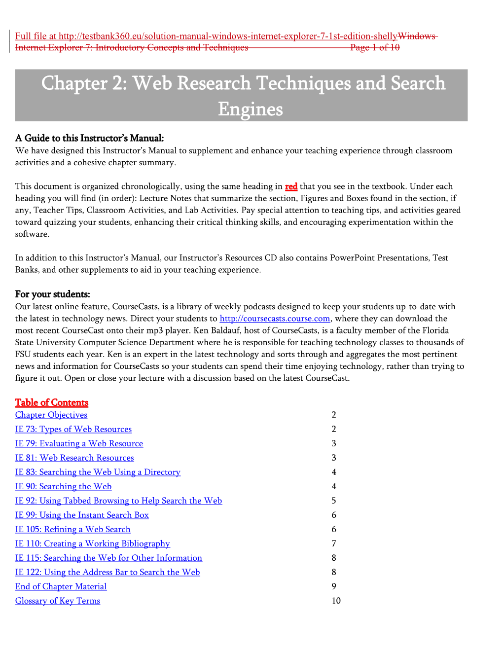 Chapter 2: Web Research Techniques and Search Engines