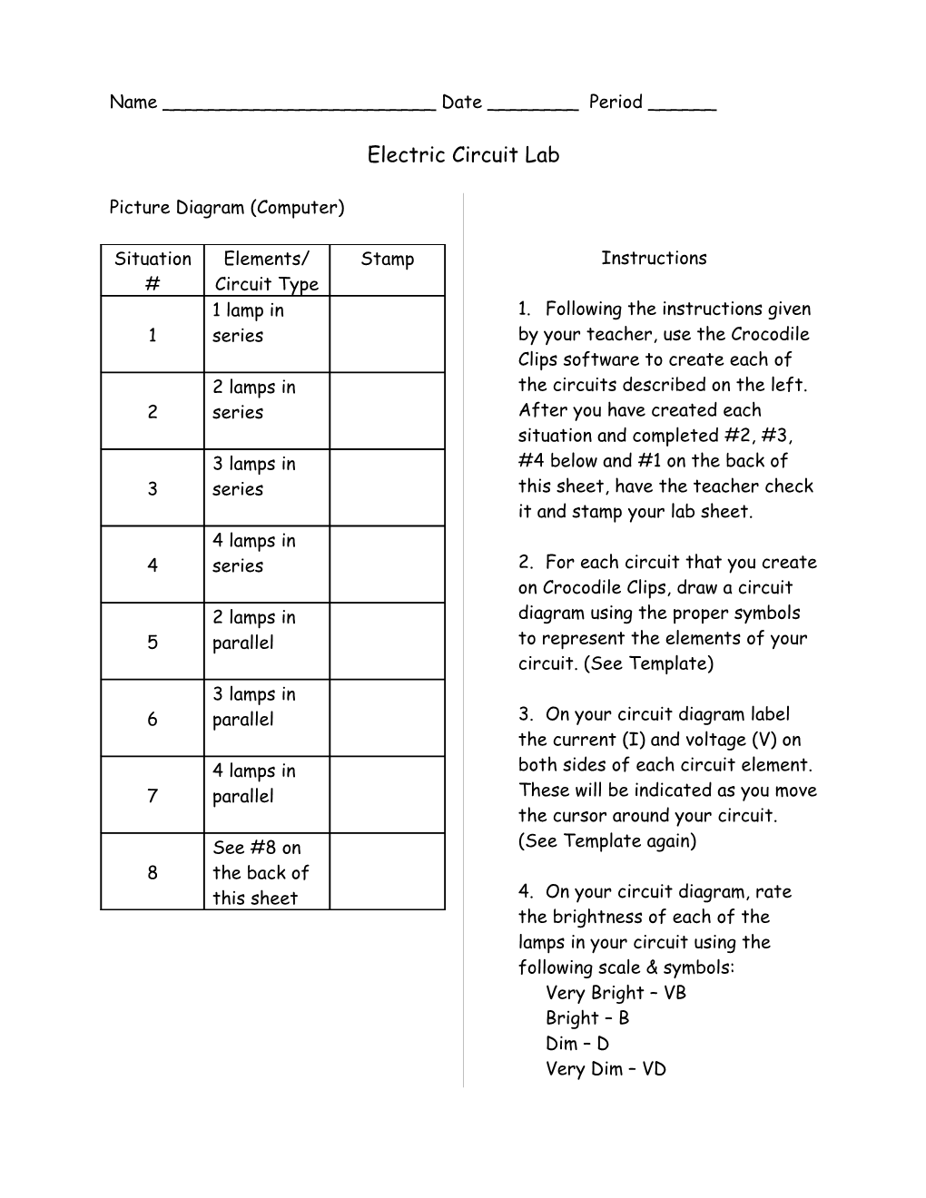 Electric Circuit Lab