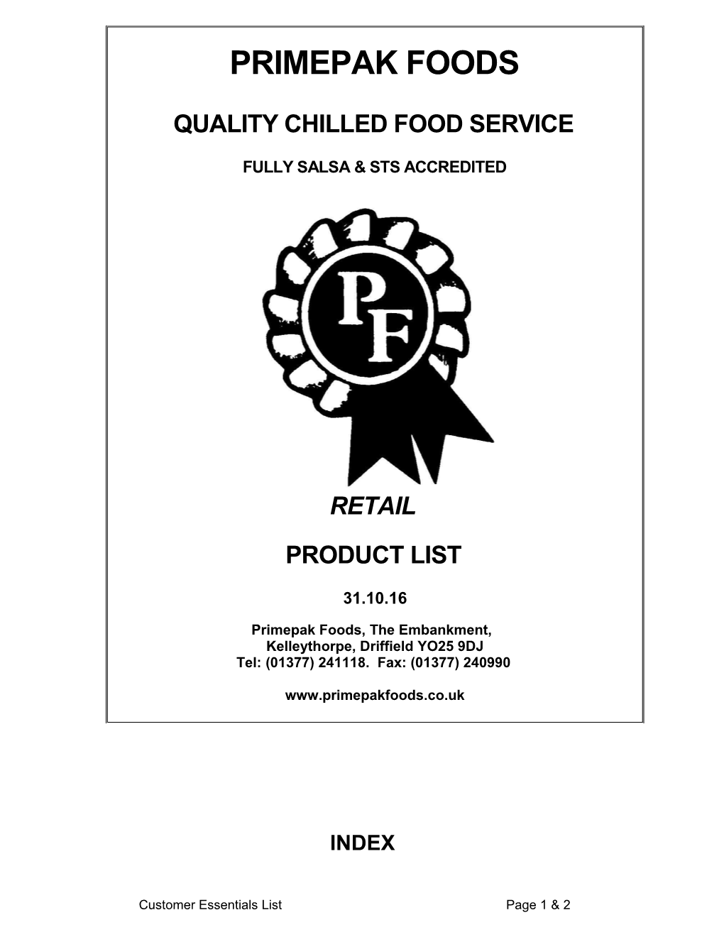 Primepak Foods Ltd