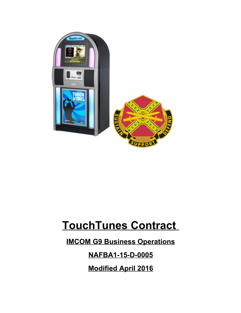 Touchtunes Contract