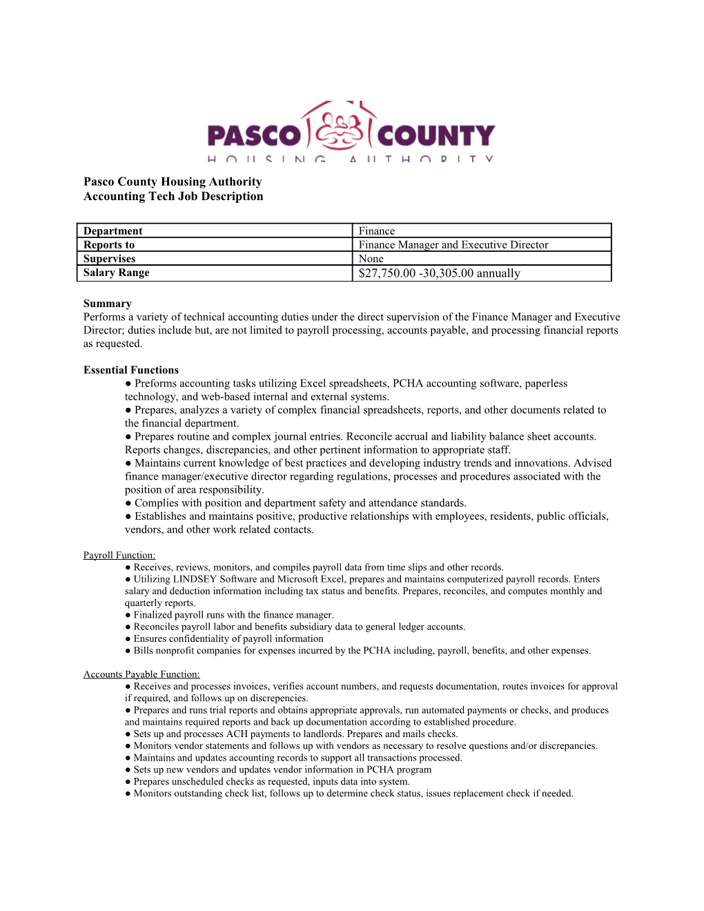 Pasco County Housing Authority