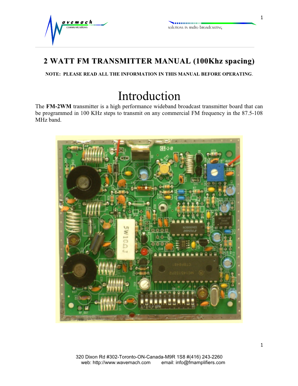 Changes to the Fms2 Assembly