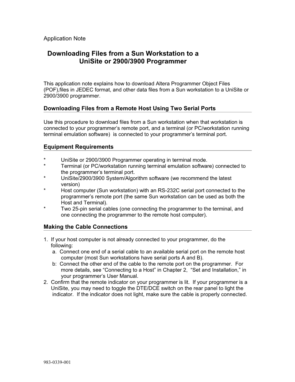 Downloading Files from a Sun Workstation to A