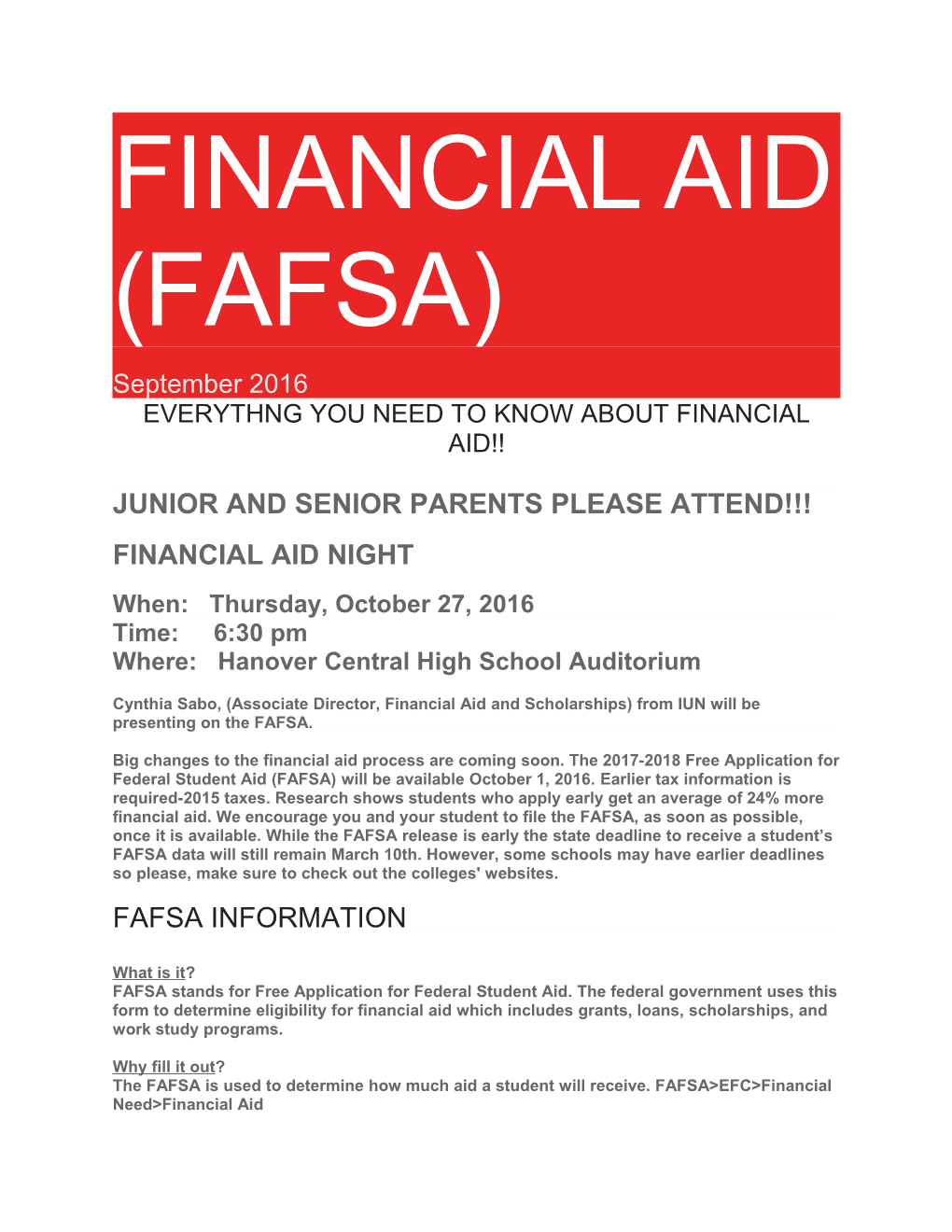 Everythng You Need to Know About Financial Aid