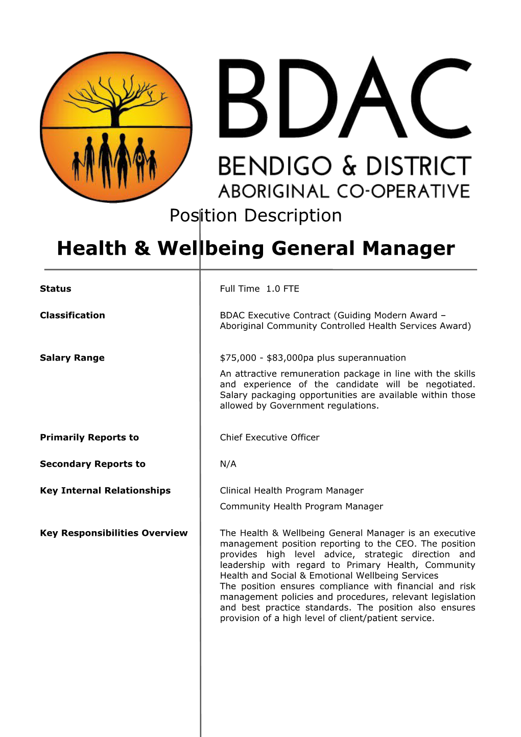 The Bendigo & District Aboriginal
