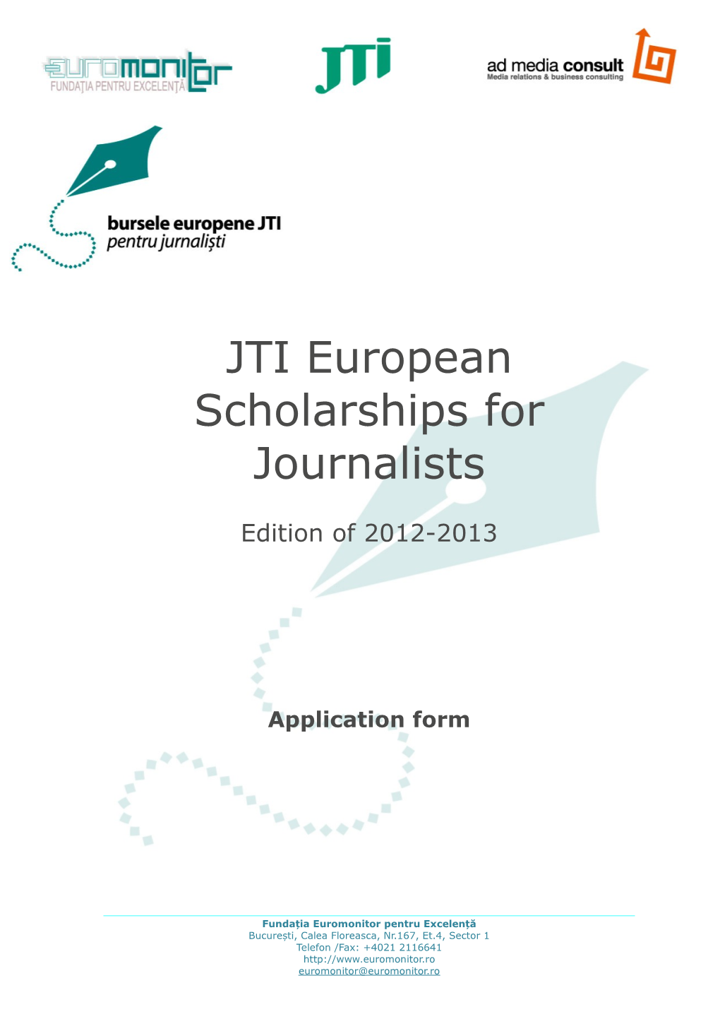 JTI European Scholarships for Journalists