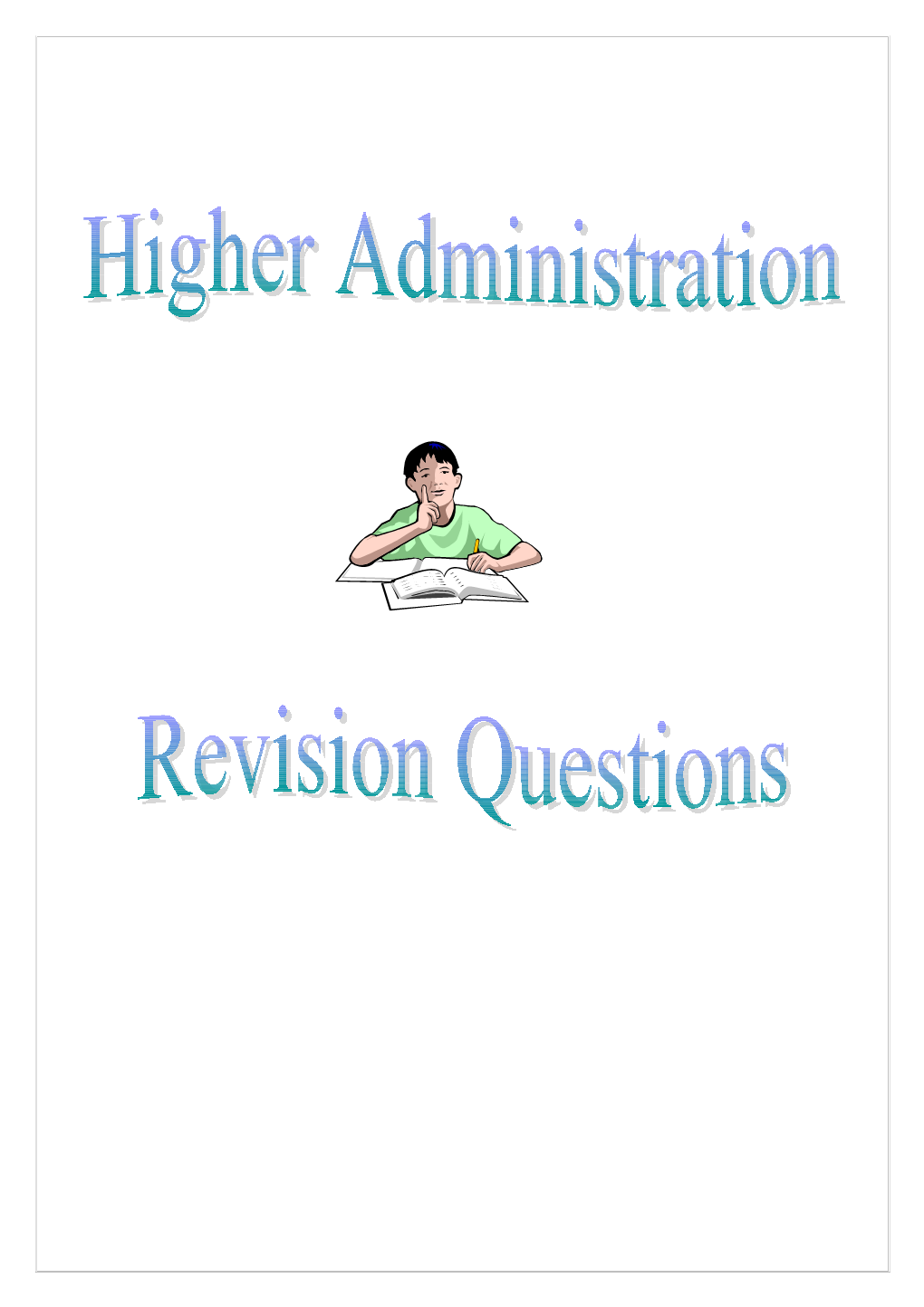 Higher Administrationadministrative Services