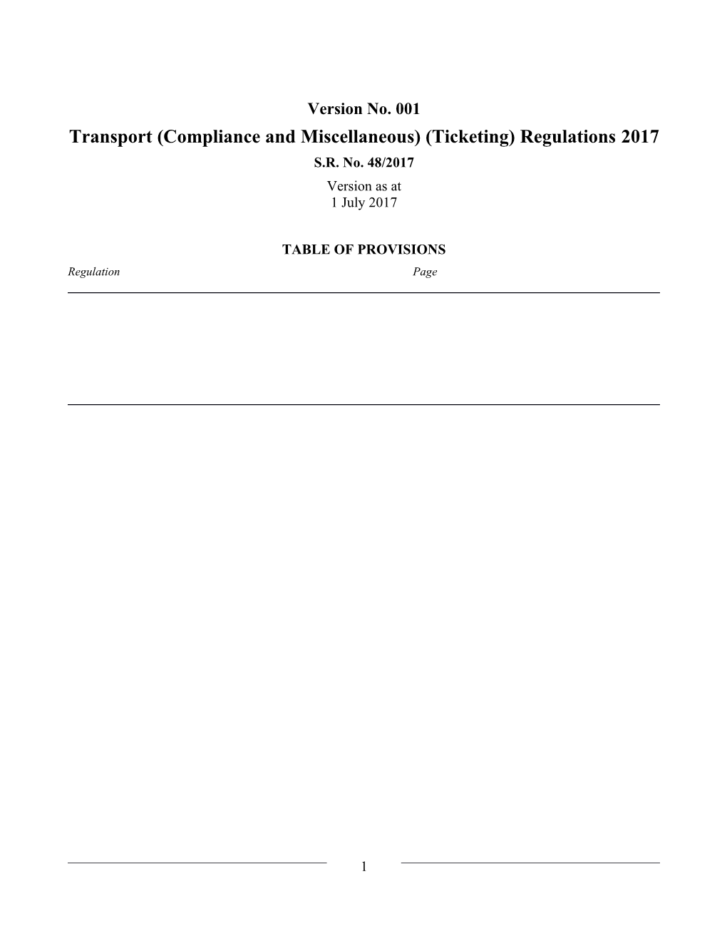 Transport (Compliance and Miscellaneous) (Ticketing) Regulations 2017