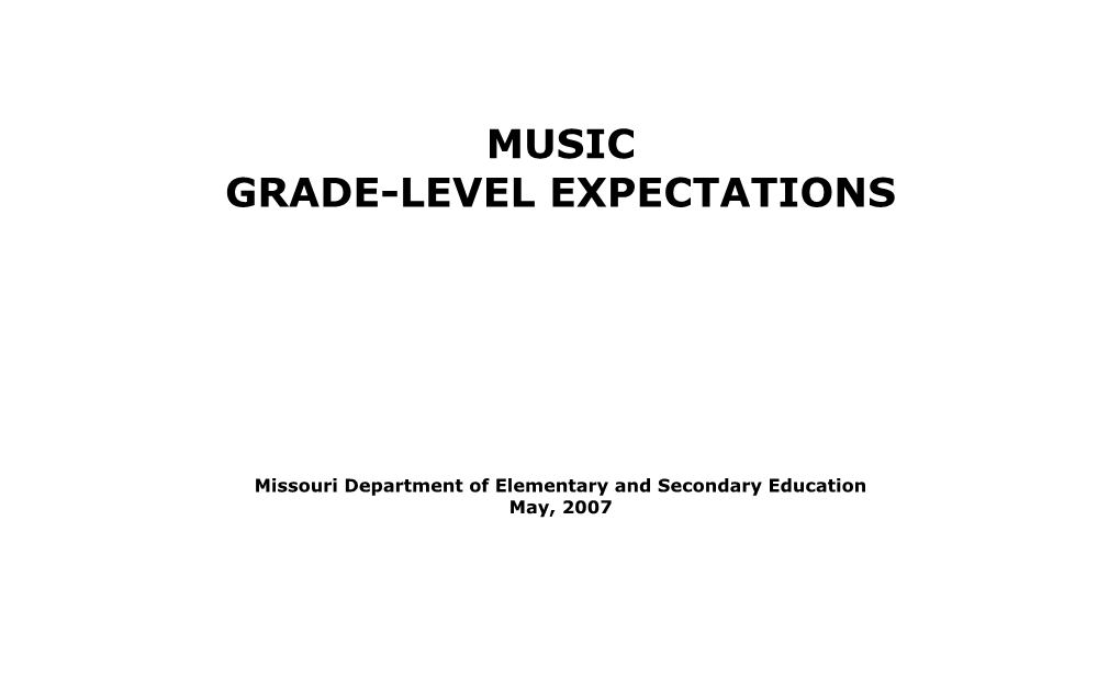 Missouri Department of Elementary and Secondary Education