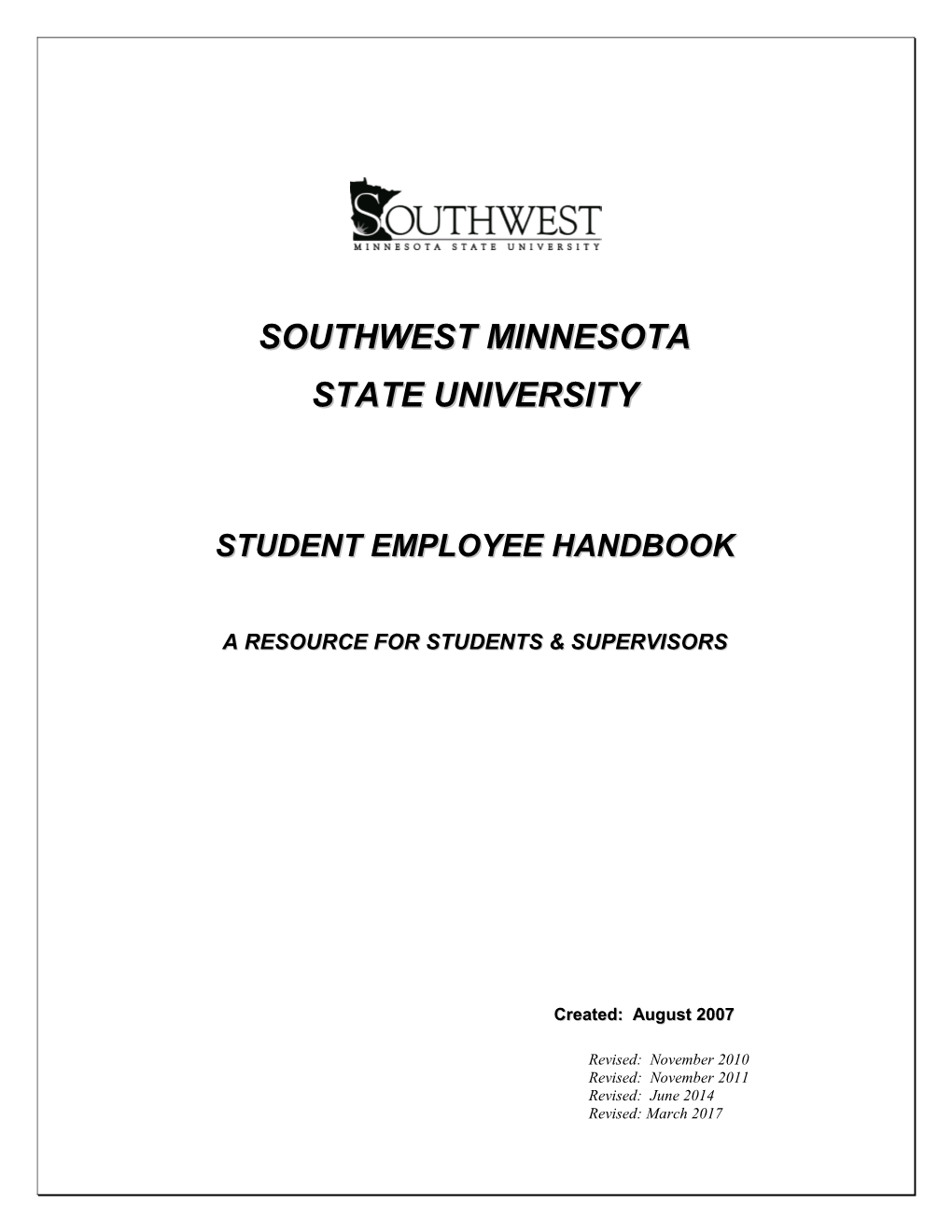A Resource for Students & Supervisors