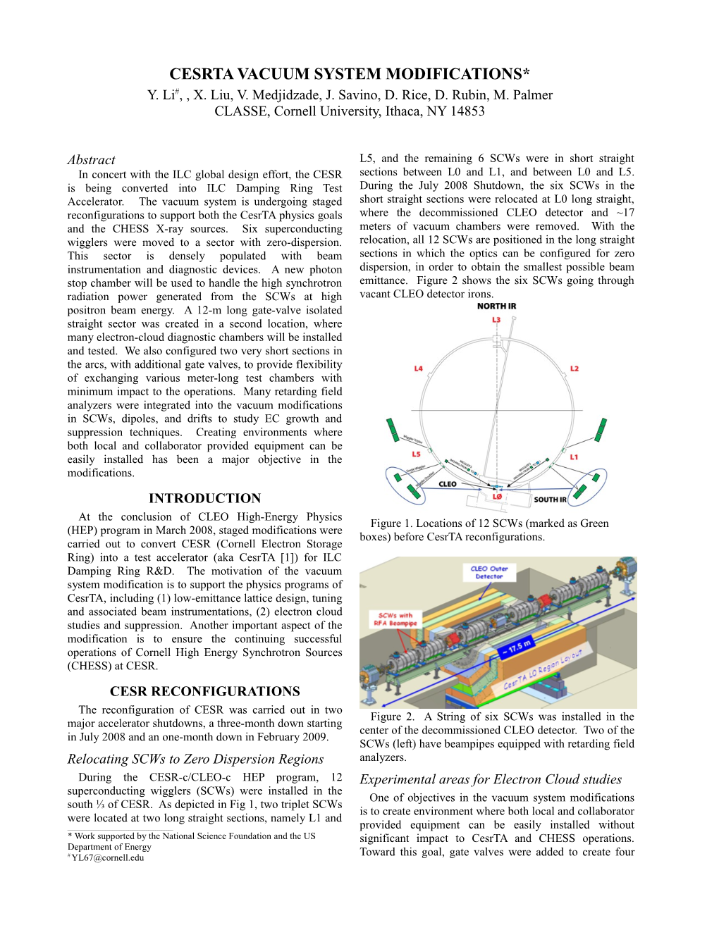 Cesrta Vacuum System Modifications*