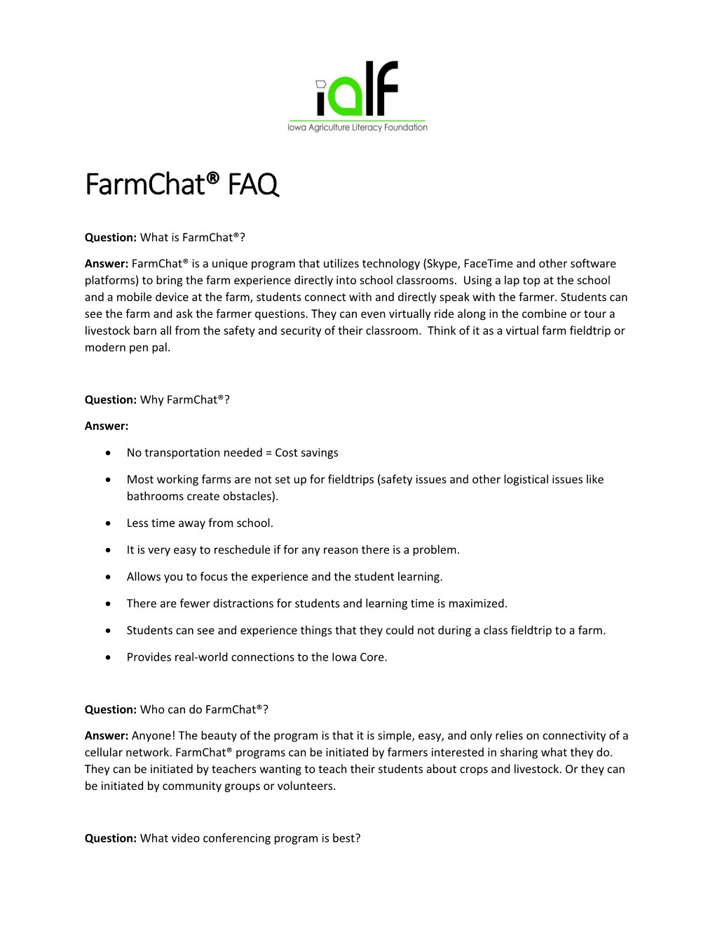 Question: What Is Farmchat ?
