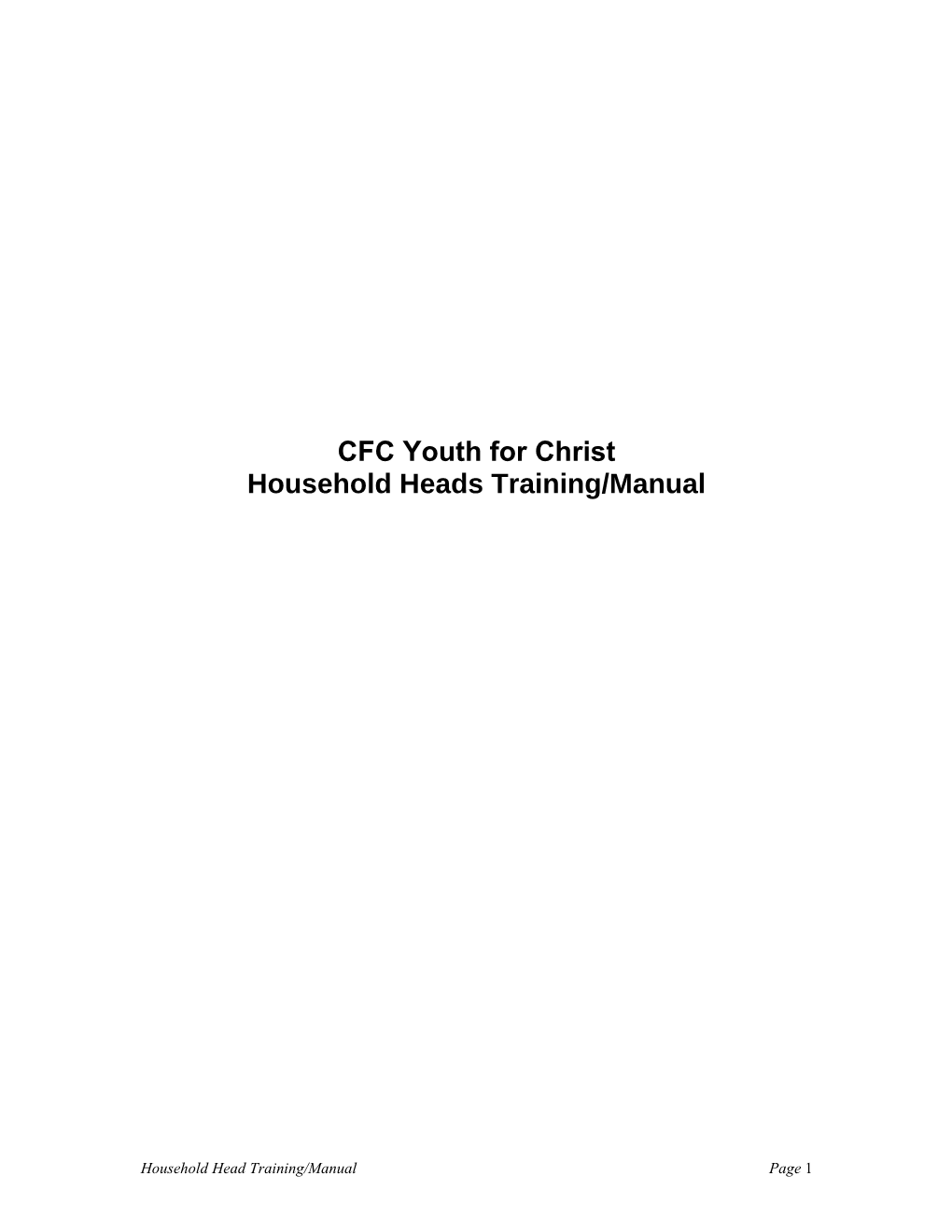 CFC Youth for Christ