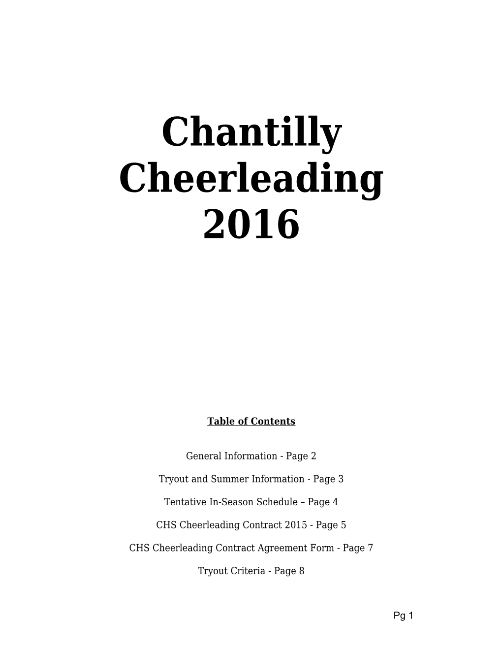 All Athletes in the Cheerleading Program Are Expected to Adhere to the Following Code Of