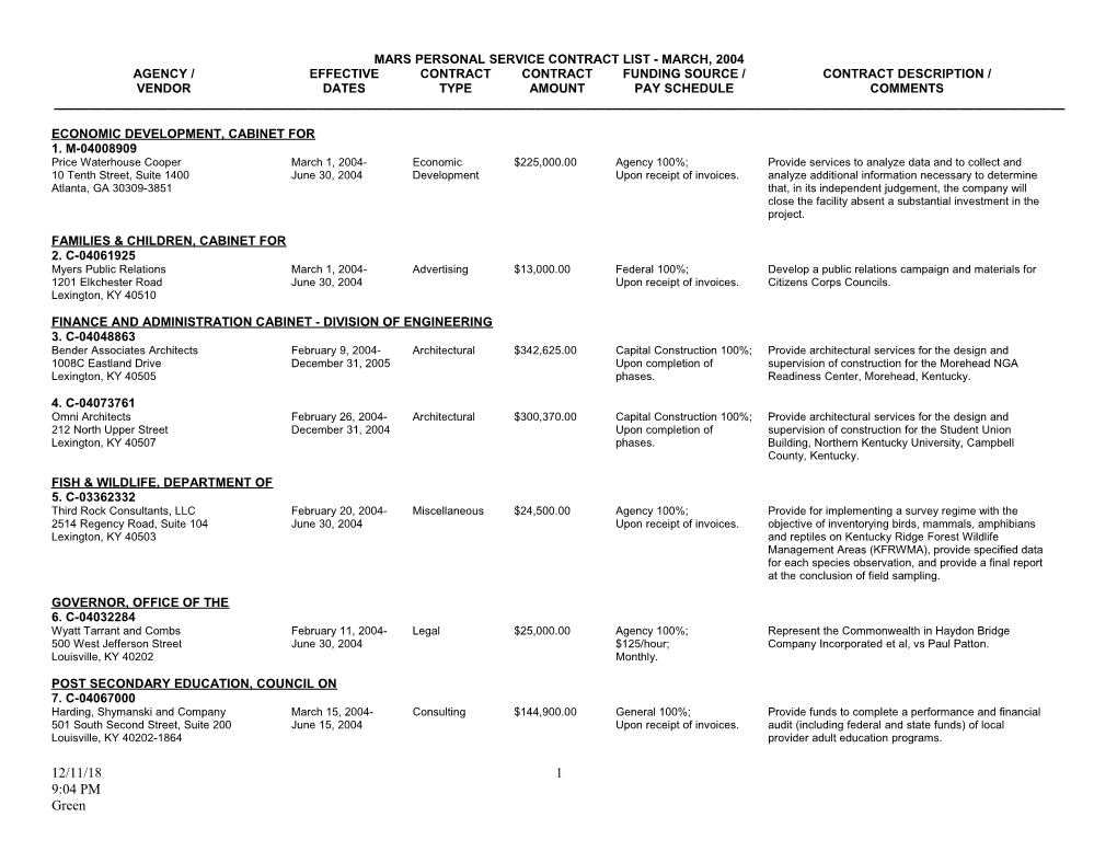 Economic Development, Cabinet For