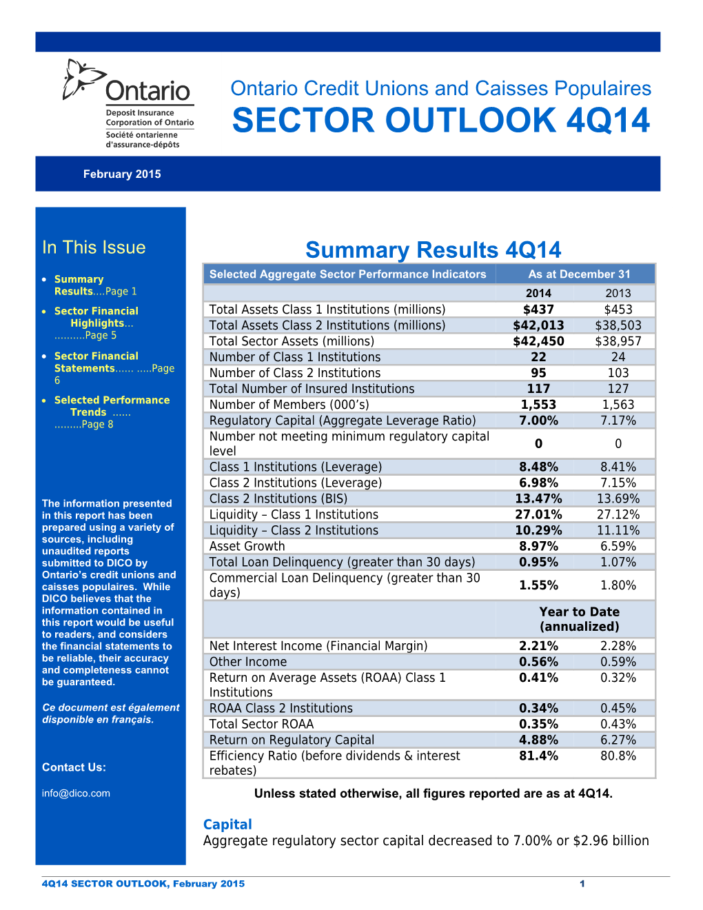 Summary Results 4Q14