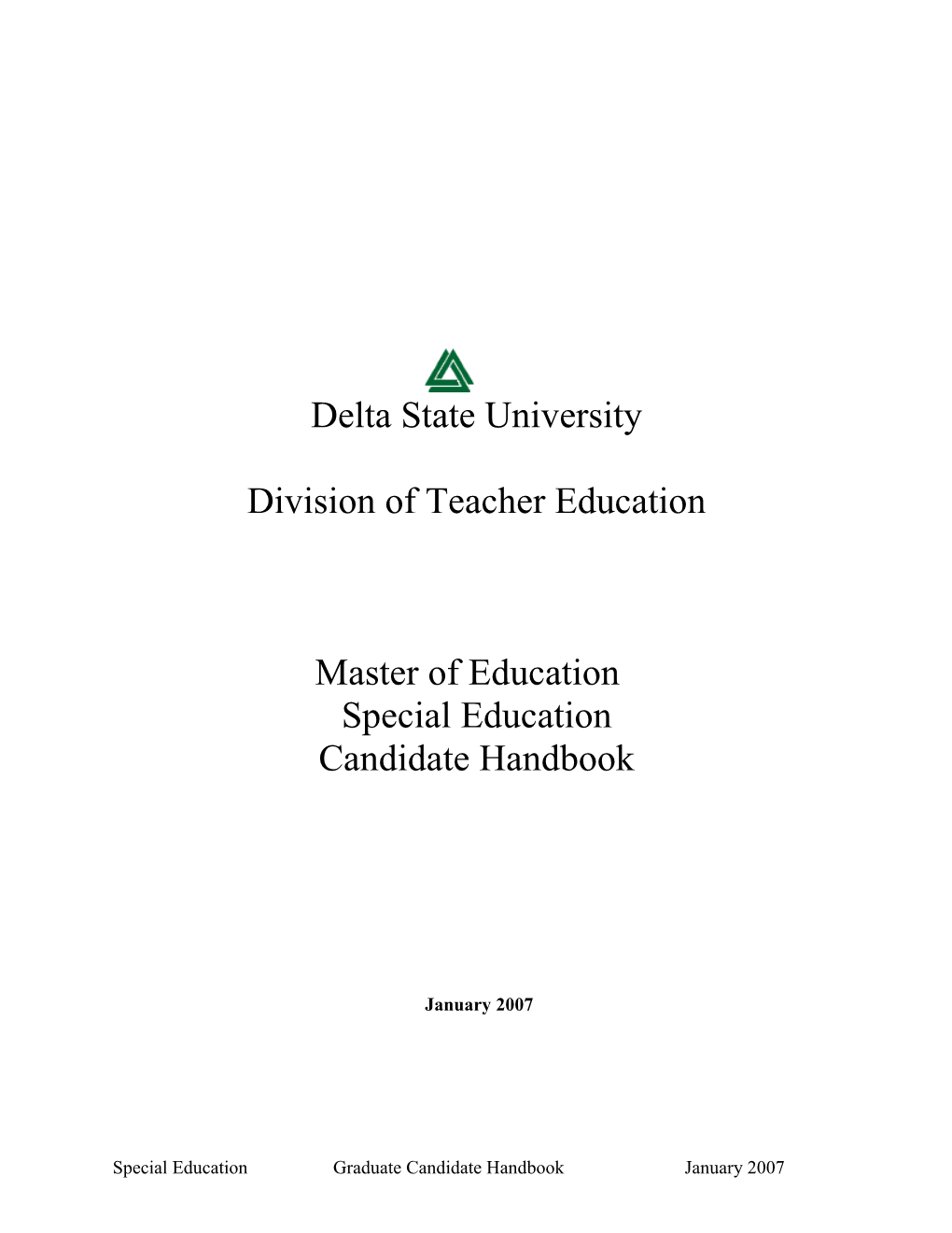 Division of Teacher Education