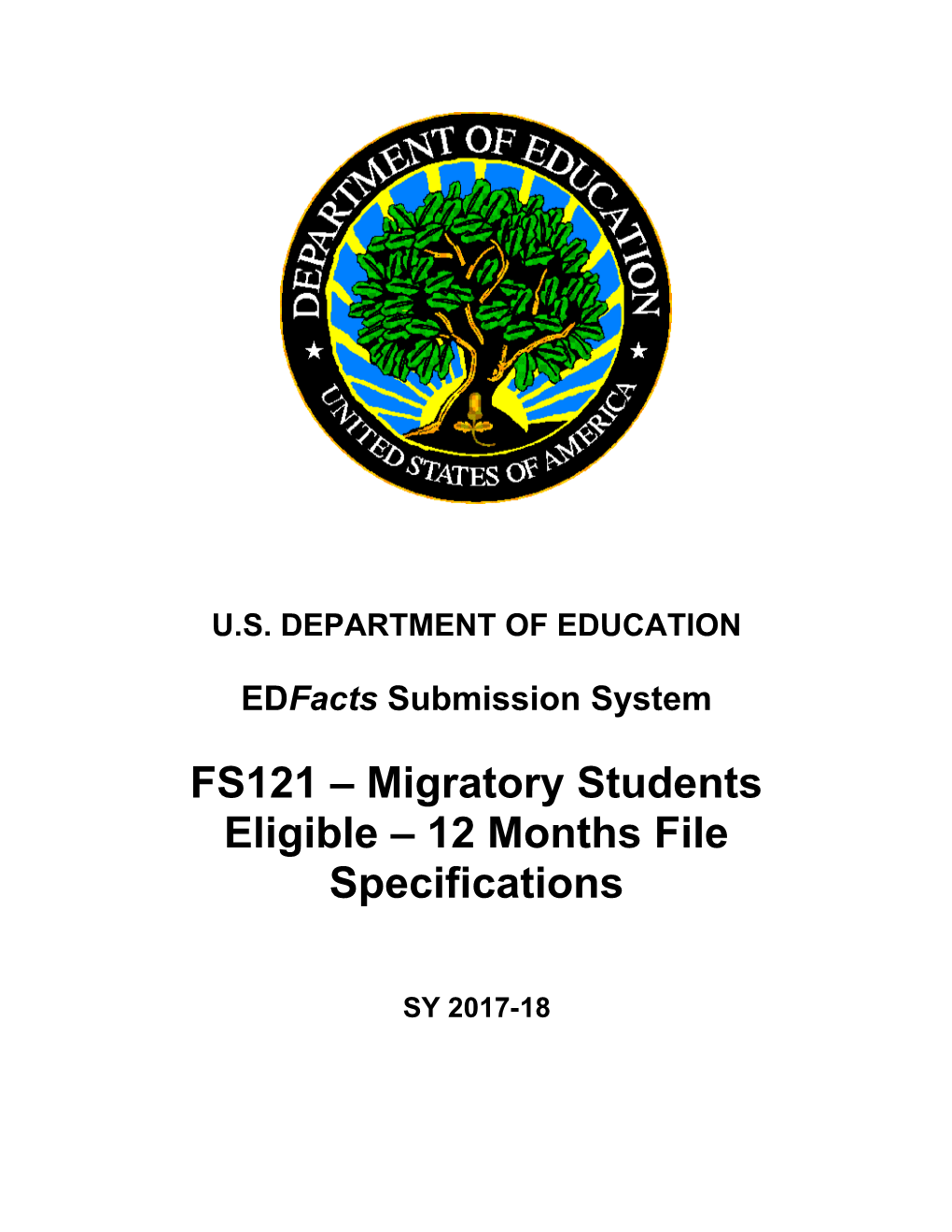 FS121 Migratory Students Eligible 12 Months File Specifications (Msword)