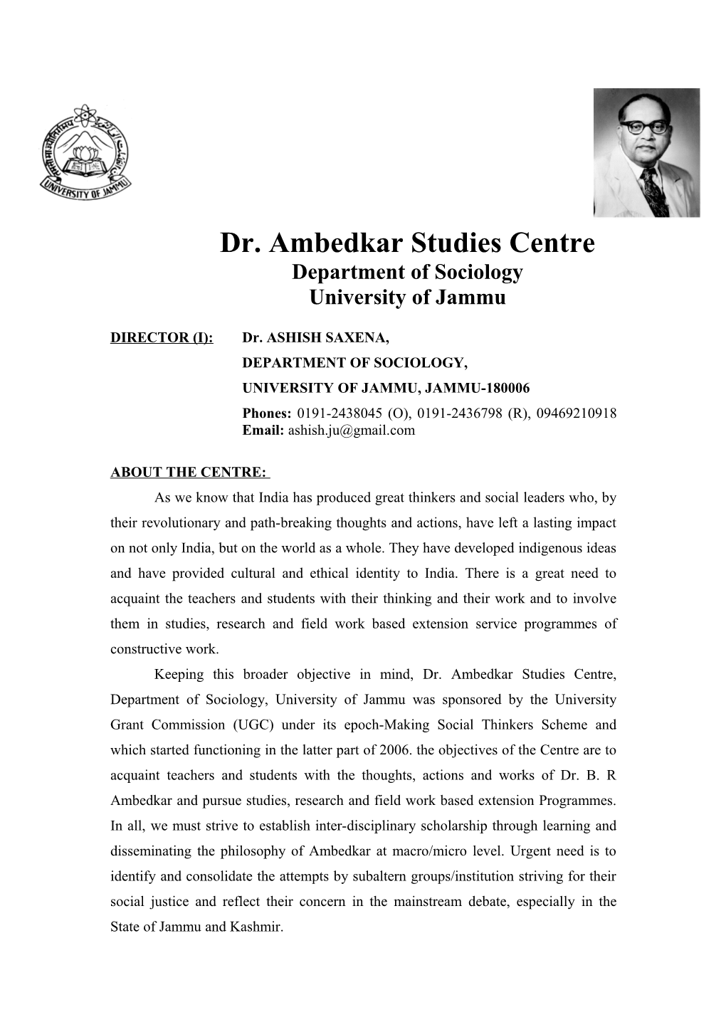 Dr. Ambedkar Studies Centre