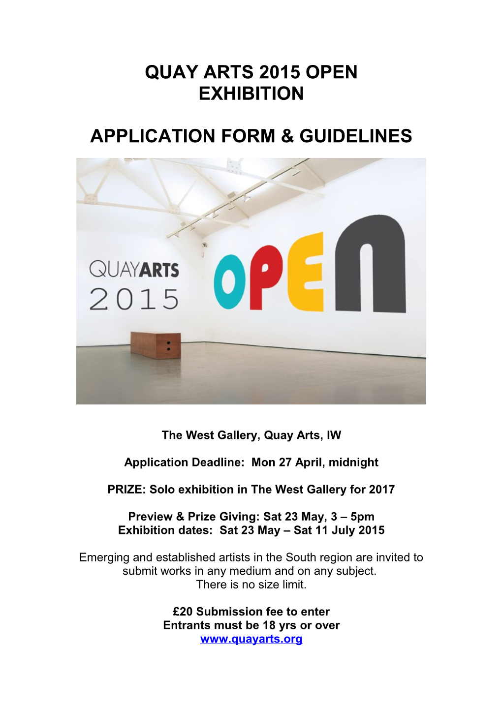 Quay Arts 2015 Open