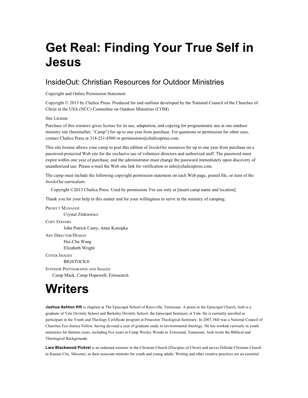 Get Real: Finding Your True Self in Jesus