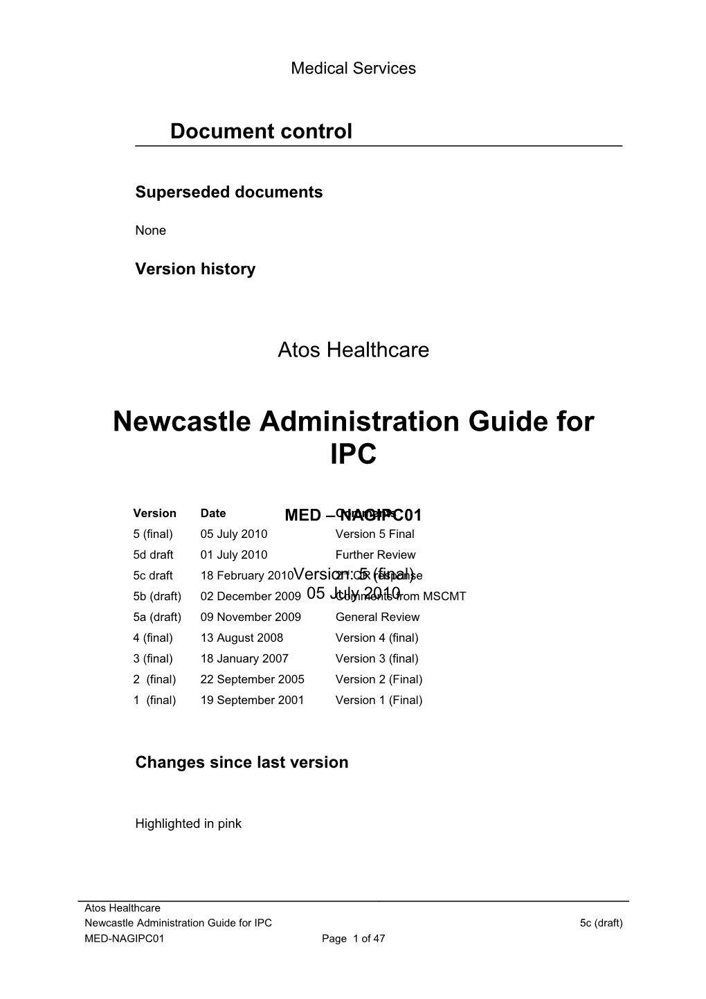 Procedure / Guideline Template