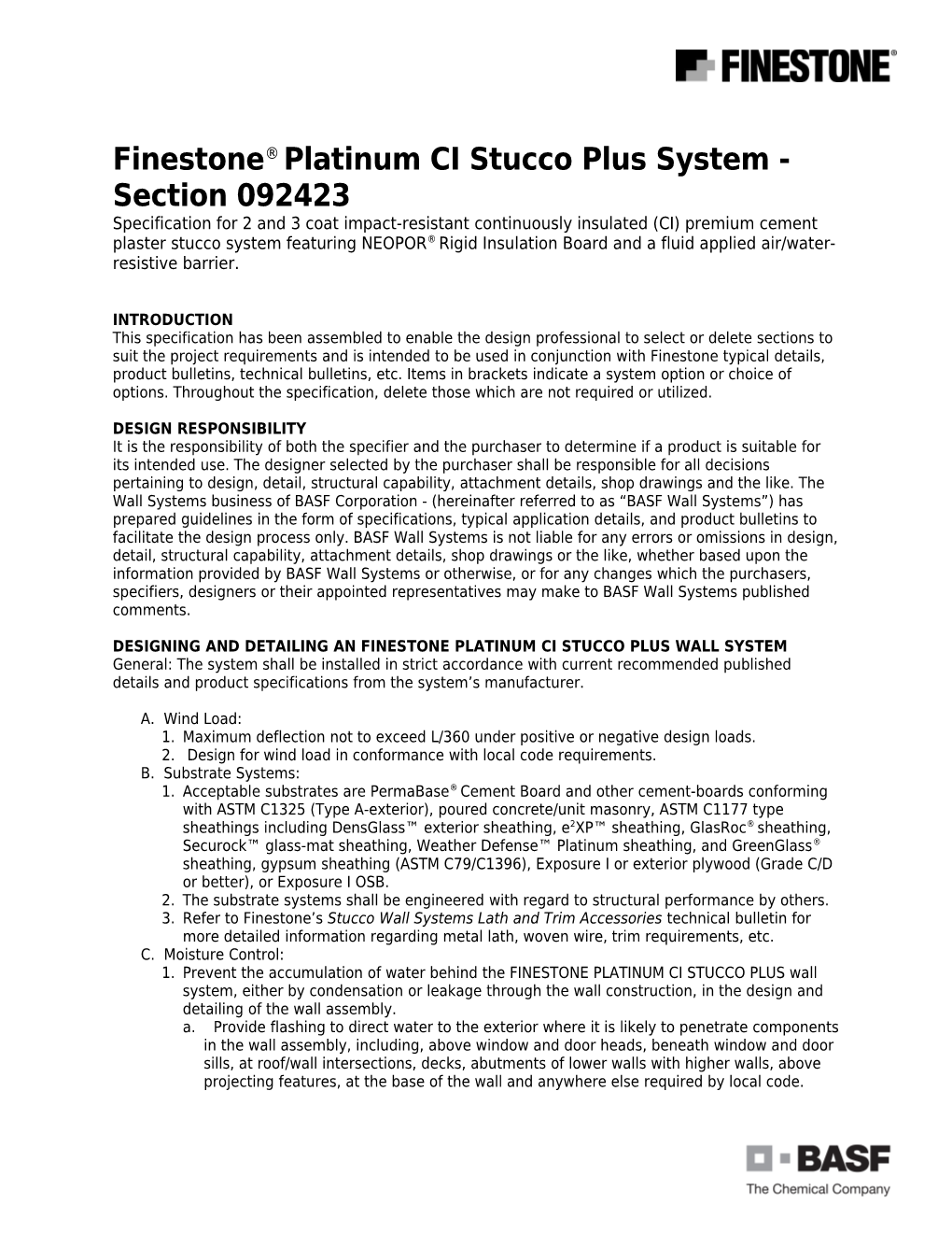Designing and Detailing Anfinestone Platinum Ci Stucco Plus Wall System