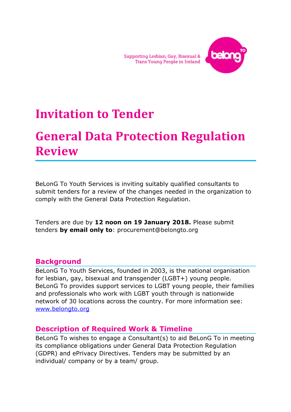 General Data Protection Regulation Review