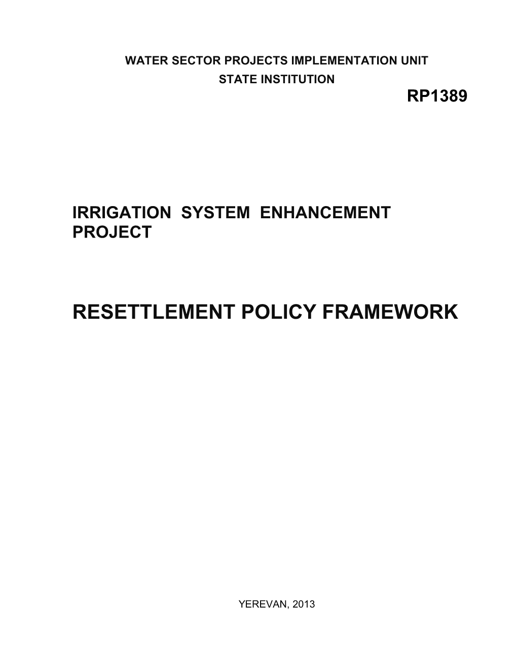 Water Sector Projects Implementation Unit