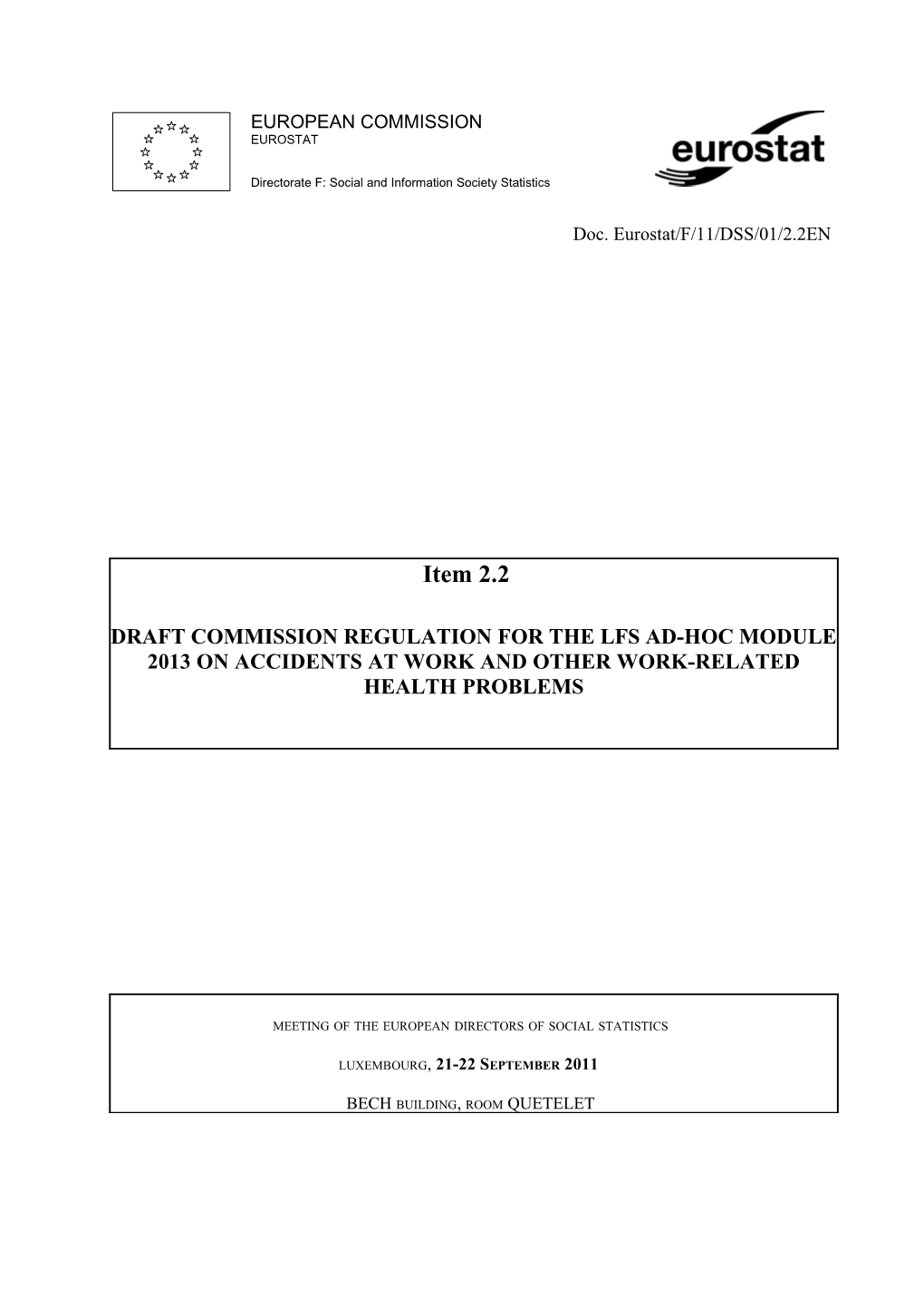 2.1 Regulation for the Ad-Hoc Module 2013 LFS