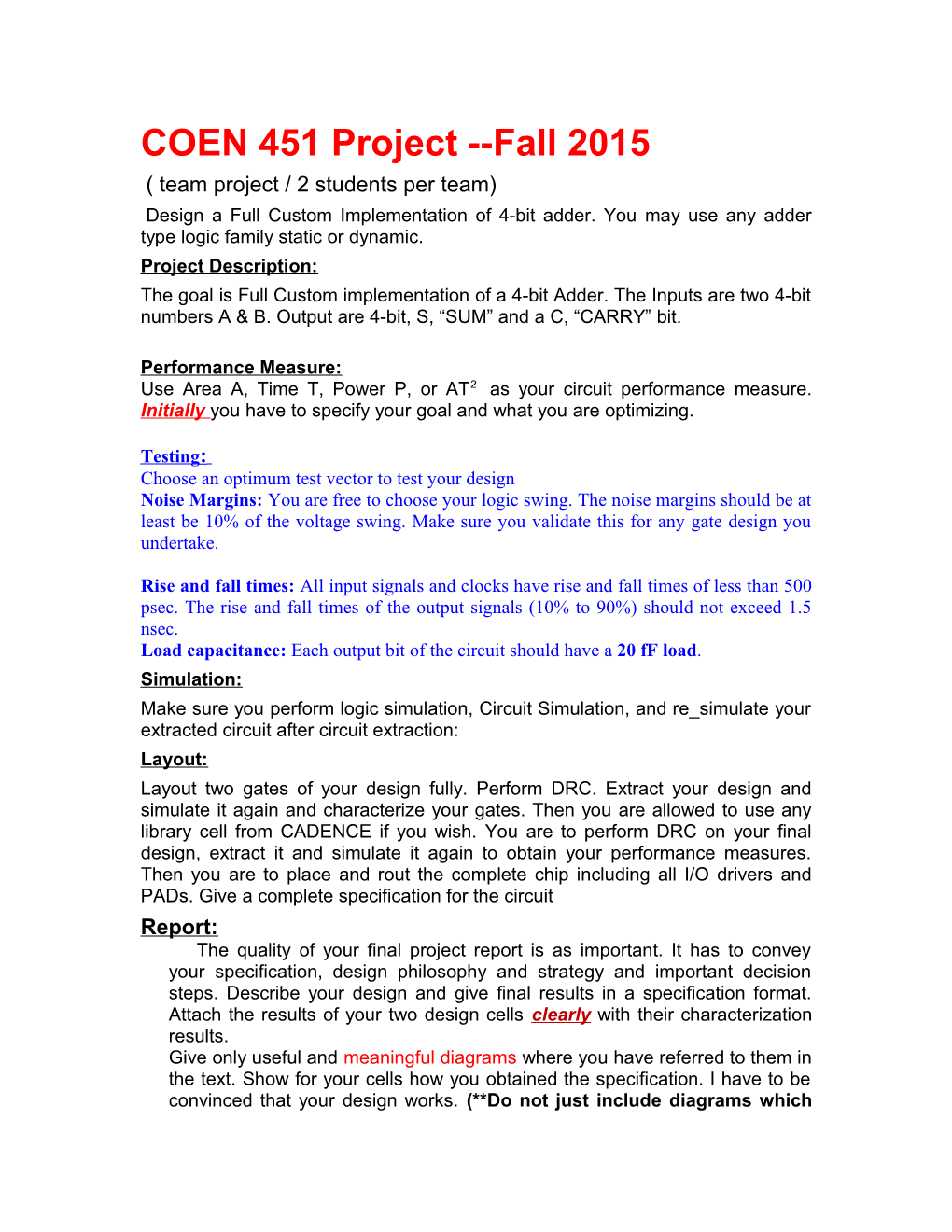 COEN 451 Project Fall 2015