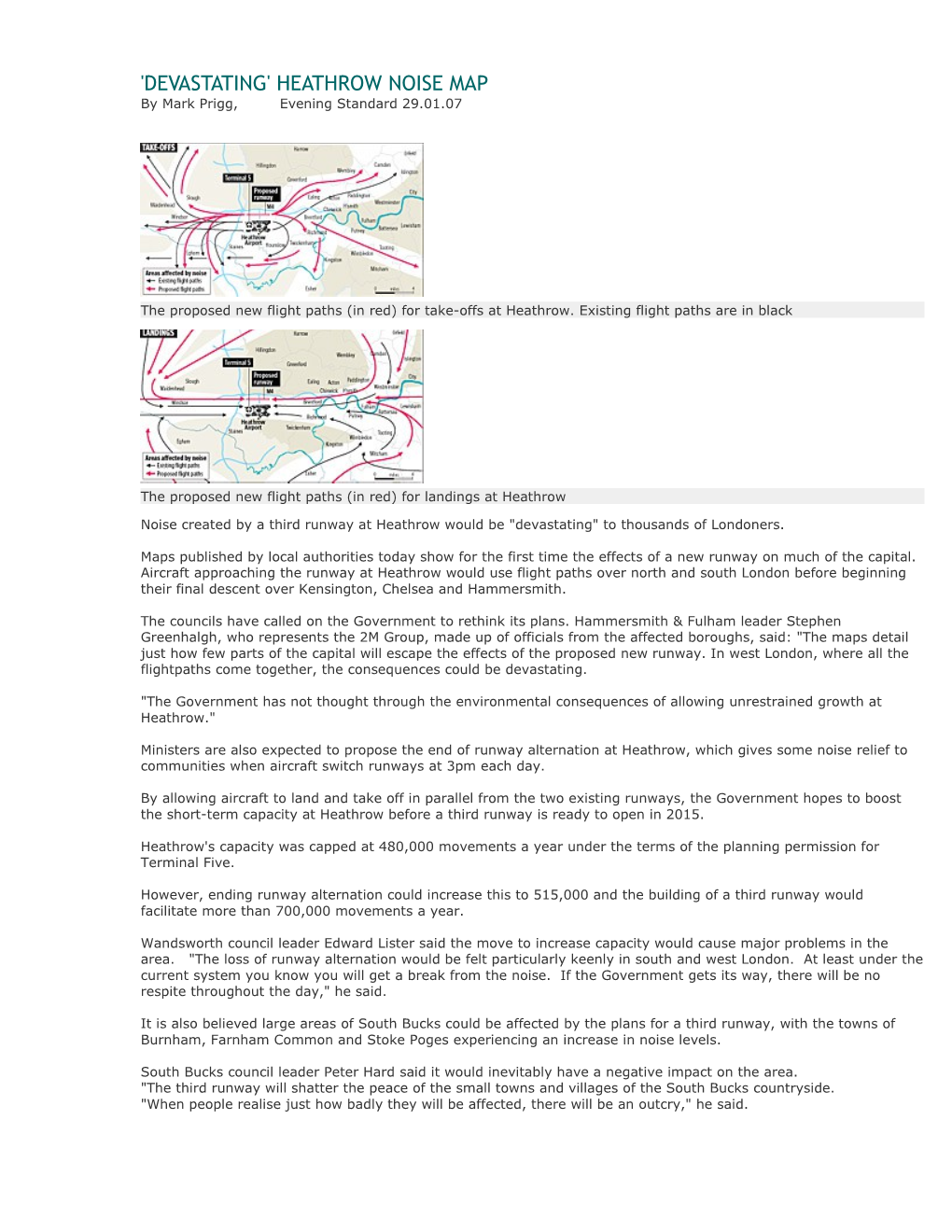 'Devastating' Heathrow Noise Map