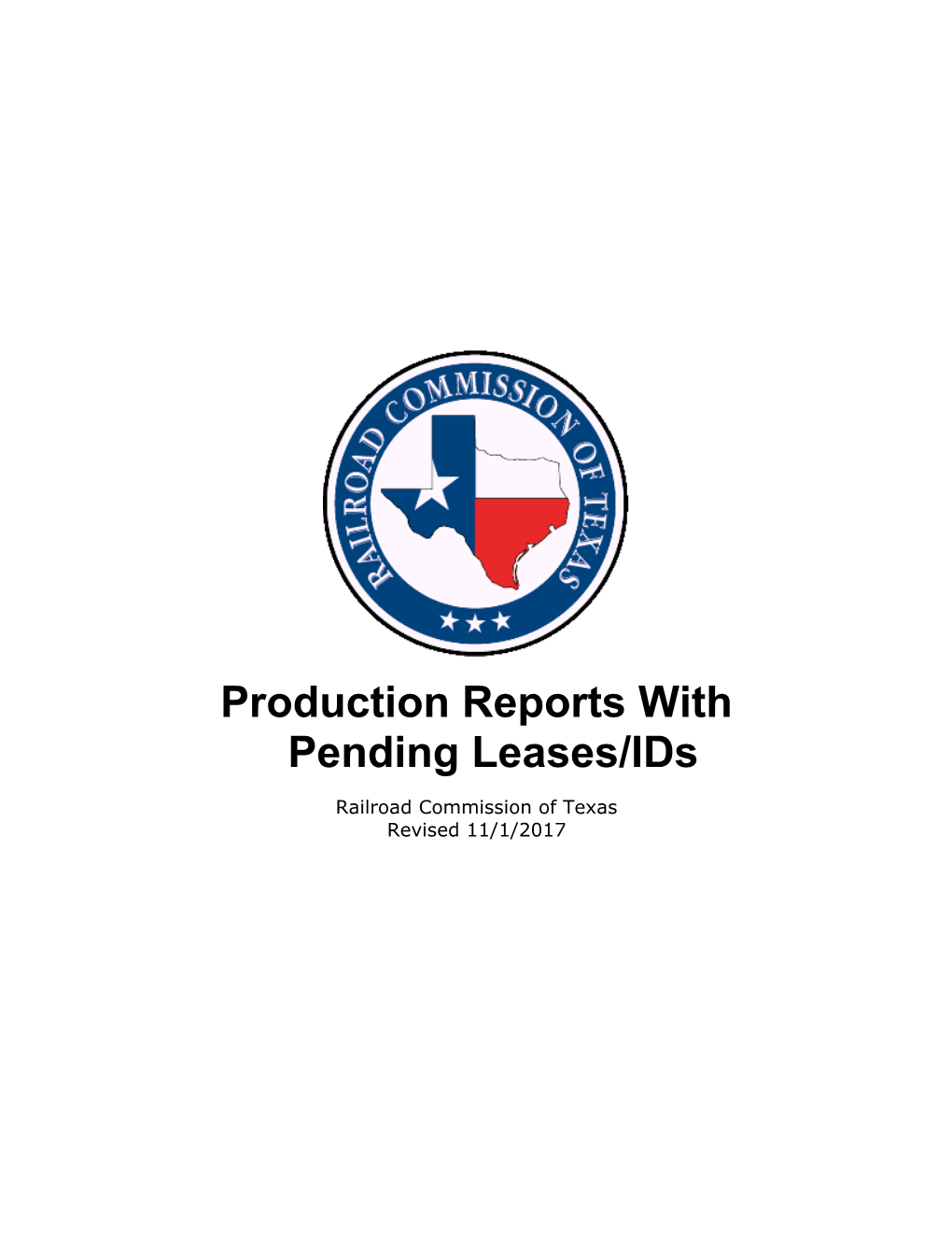 Production Reports with Pending Leases/Ids