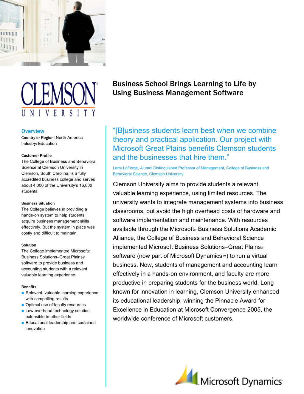 Business School Brings Learning to Life by Using Business Management Software