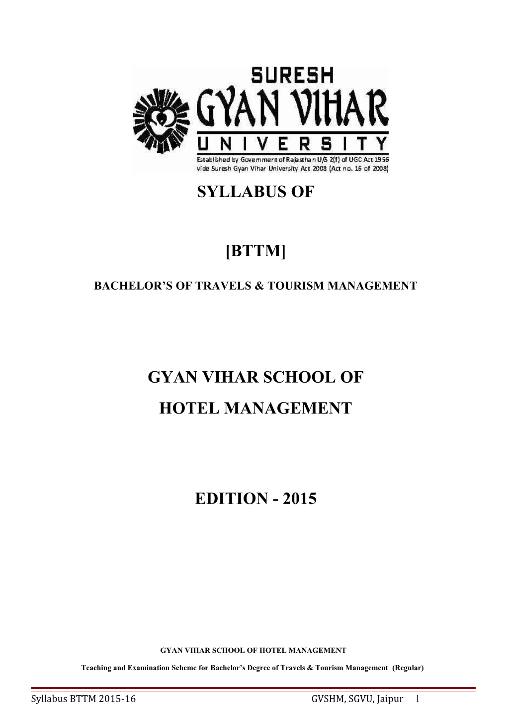 Gyan Vihar School of Hotel Management